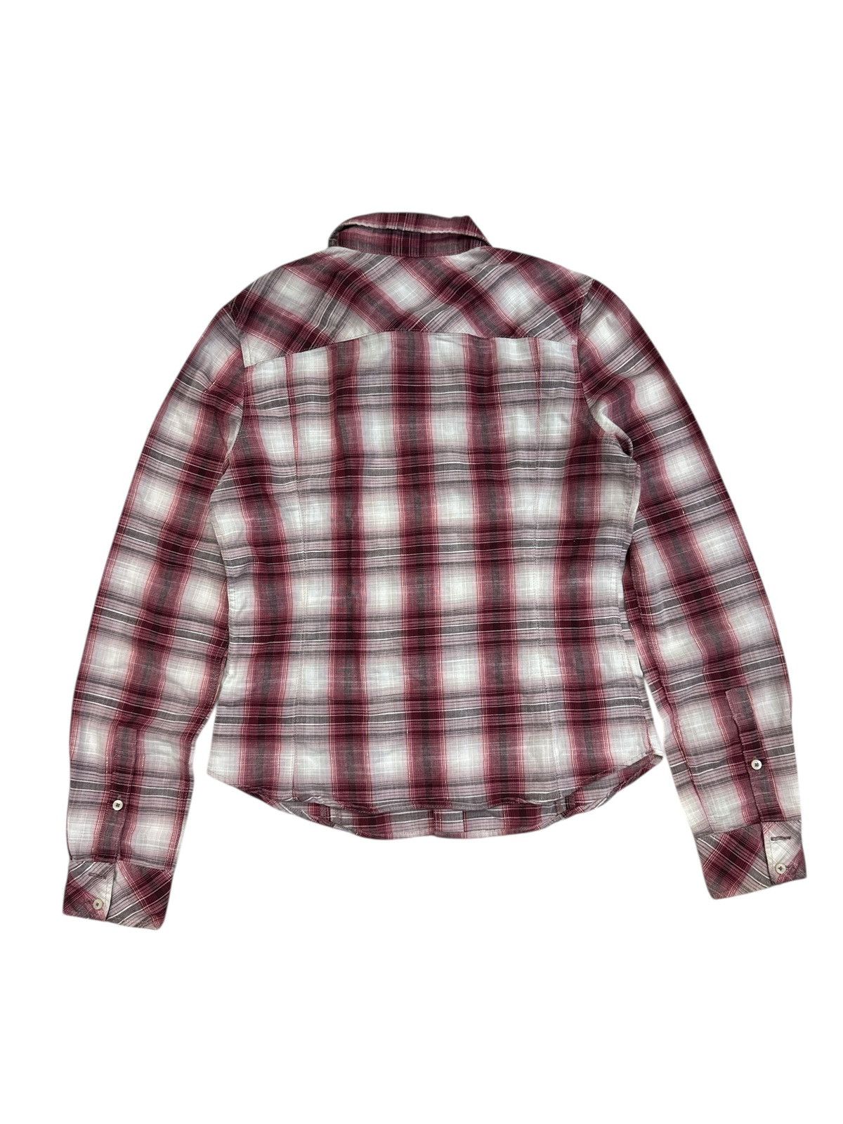 Hysteric Glamour HYSTERIC GLAMOUR SHADOW PLAID BUTTON UP SHIRT Size M / US 6-8 / IT 42-44 - 2 Thumbnail