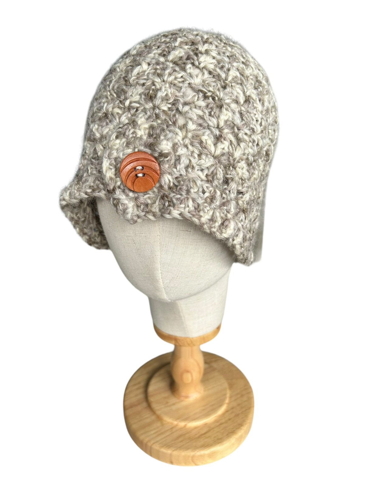 Japanese Brand Handmade Crochet Knitted Beanie Hats Size ONE SIZE - 3 Thumbnail