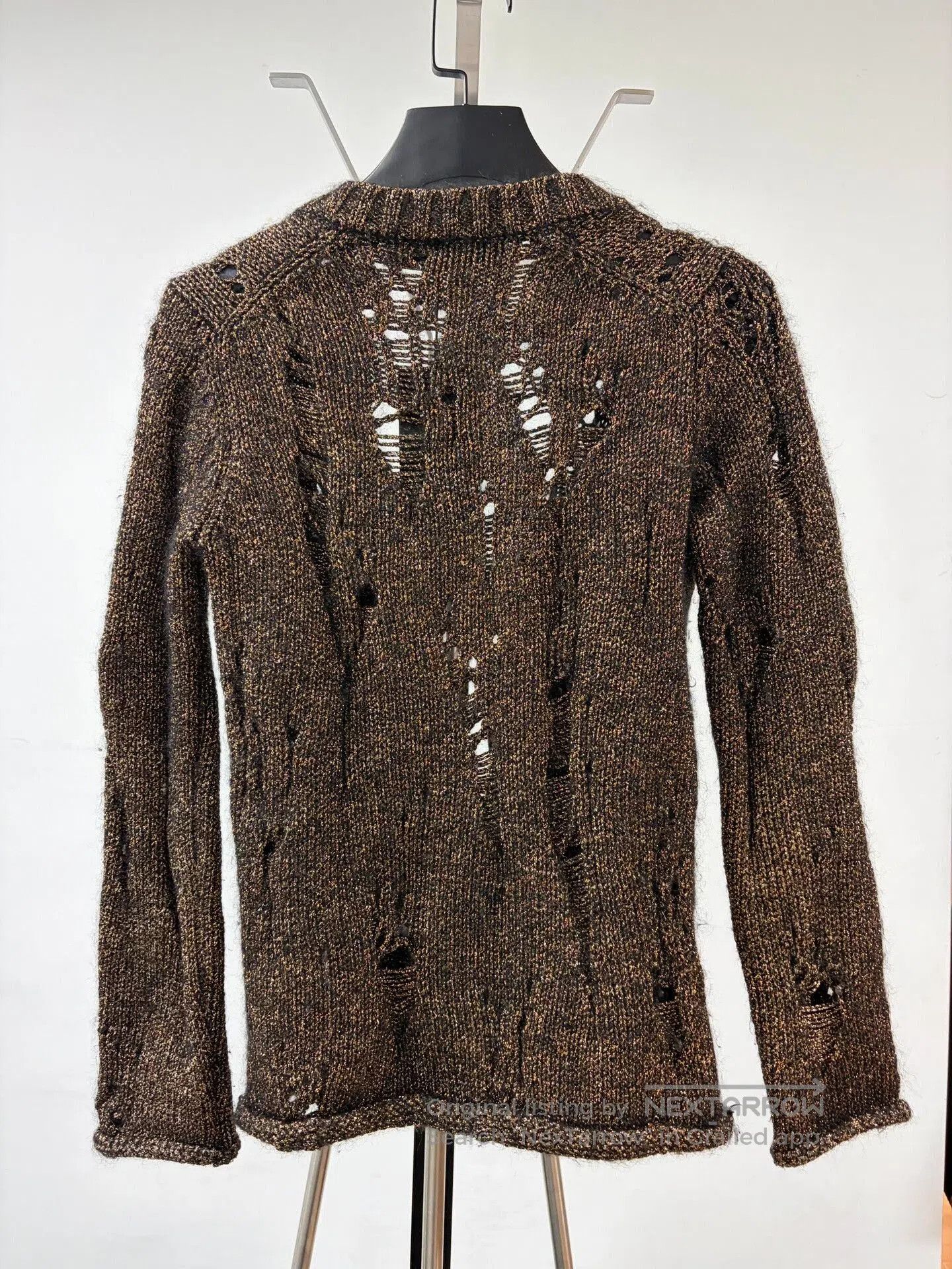 Tricot Comme des Garcons comme des garçons distressed knit sweater. Size S / US 4 / IT 40 - 4 Thumbnail