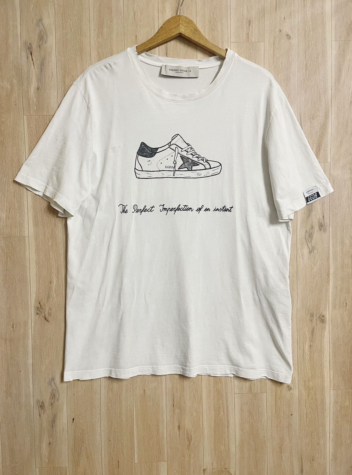 Golden Goose Golden Goose T shirt Super Star XL Distressed Size US XL / EU 56 / 4 - 1 Thumbnail