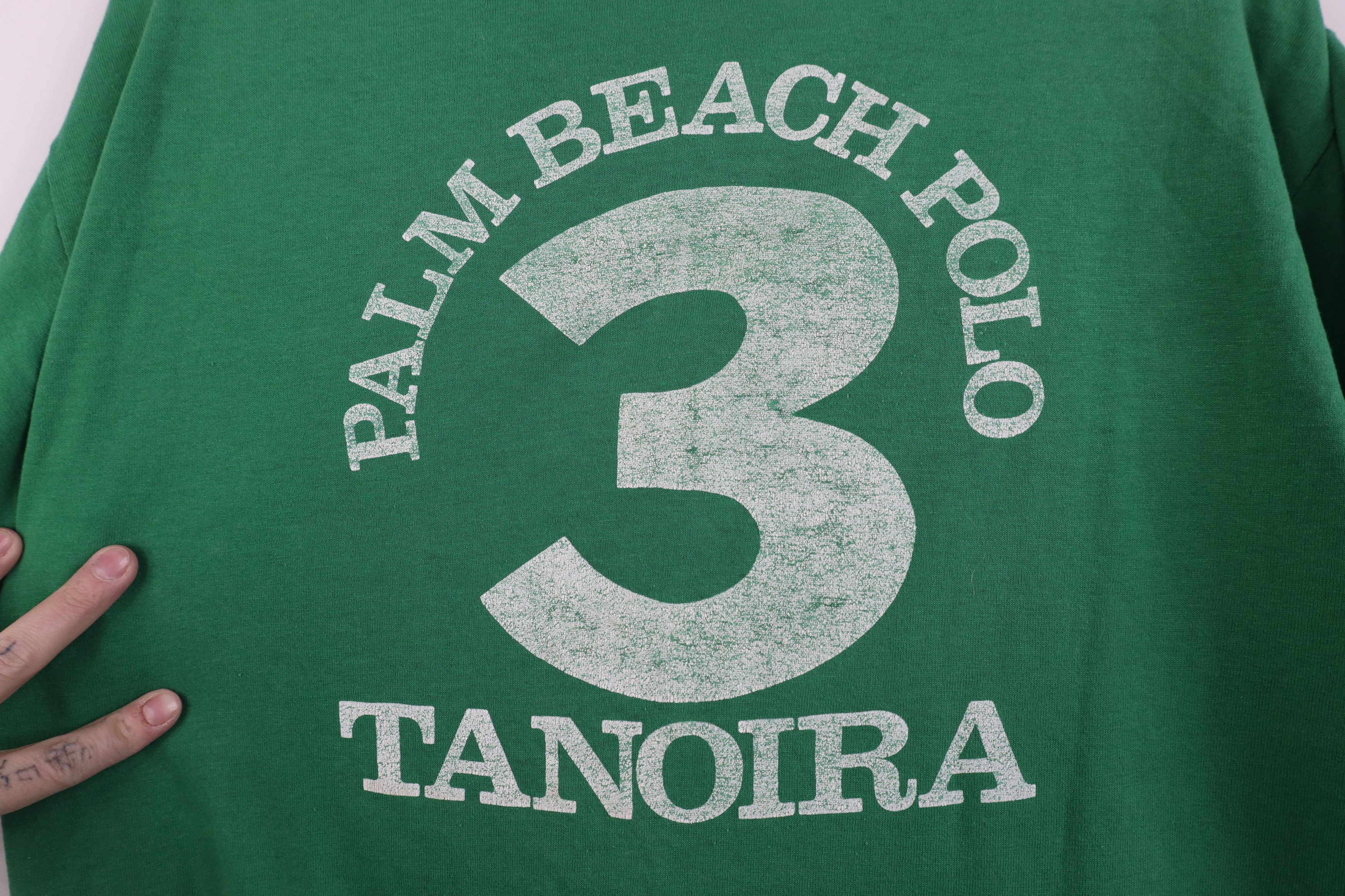 Vintage Vintage 80s Boehm Palm Beach Team Polo Tanoira T-Shirt USA Size US XL / EU 56 / 4 - 12 Thumbnail