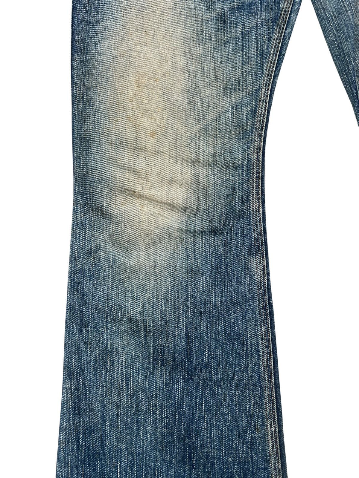 Beams Japan Vintage 90s Beams Japan Aging Dirty Mud Denim Flare Jeans Size US 32 / EU 48 - 9 Thumbnail