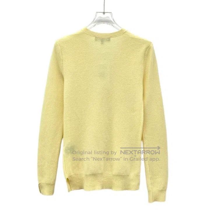 Loro Piana Loro Piana Yellow cashmere V-neck single-breasted long-sle Size XS / US 0-2 / IT 36-38 - 2 Thumbnail