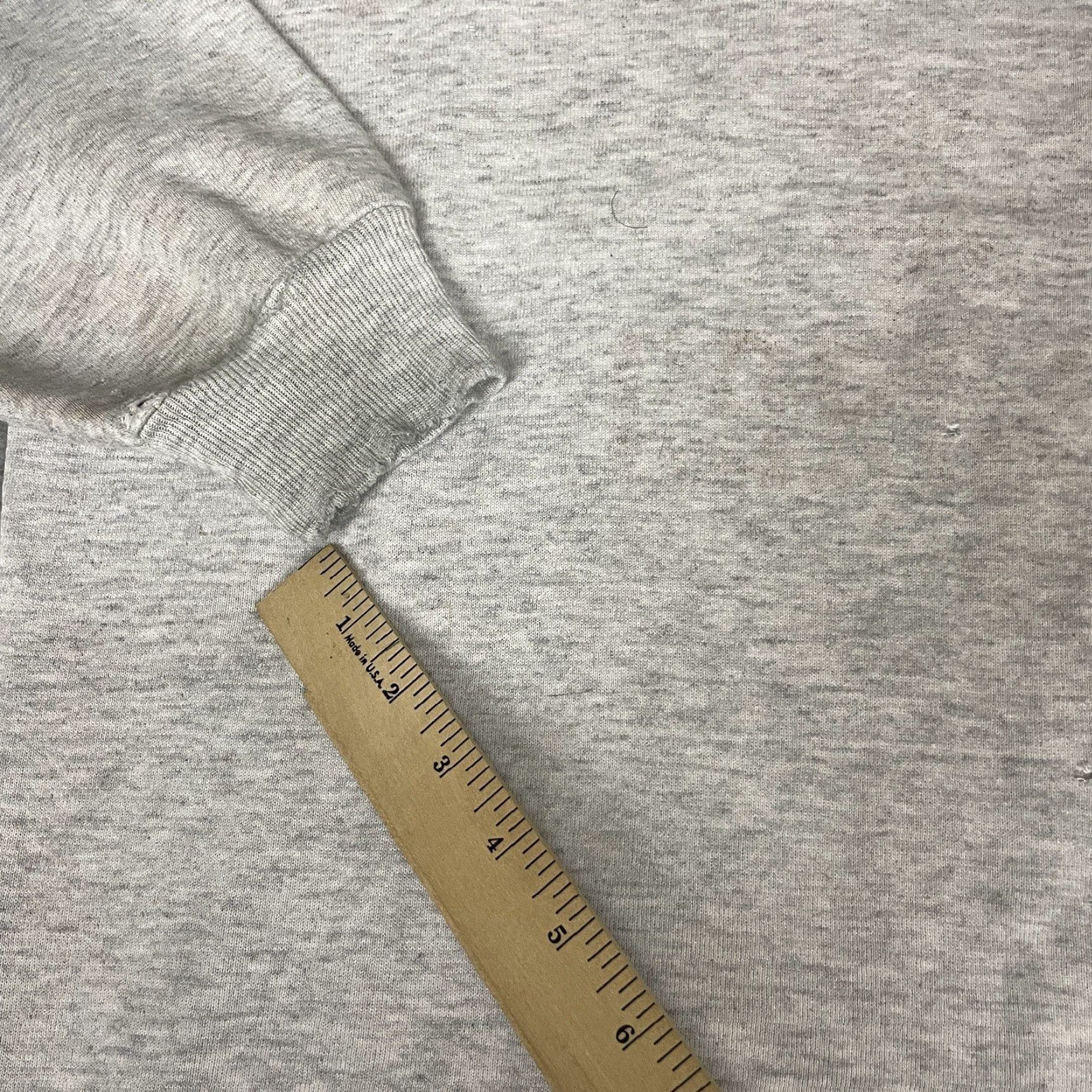Russell Athletic VINTAGE Russell Athletics Sweatshirt Adult XL Grey 90’s Thrashed Distressed USA Logo Cotton Fleece Crew Neck Long Sleeve Pullover Men Size US XL / EU 56 / 4 - 6 Thumbnail