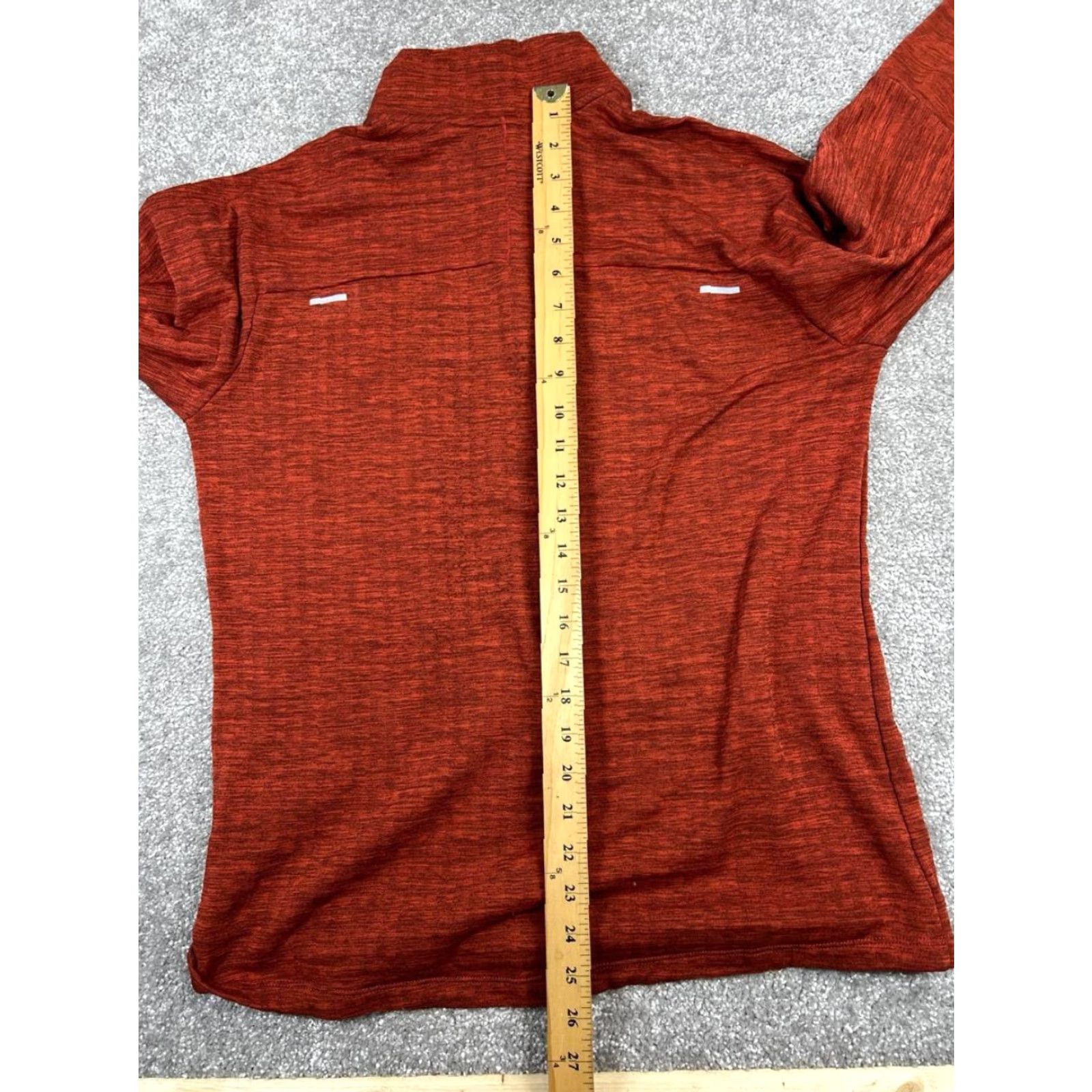 Nike Nike Dri-FIT Running Sweater Womens Medium Orange 1/4 Zip Mock Neck Pullover Activewear Casual Sports Size M / US 6-8 / IT 42-44 - 7 Thumbnail