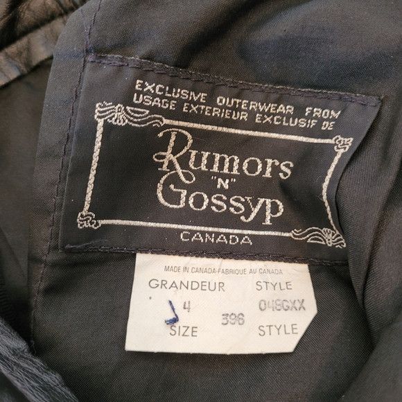 Vintage Rumors And Gossip Vintage Leather Black Skirt - 24/25" Size 25" / US 0 / IT 36 - 6 Thumbnail