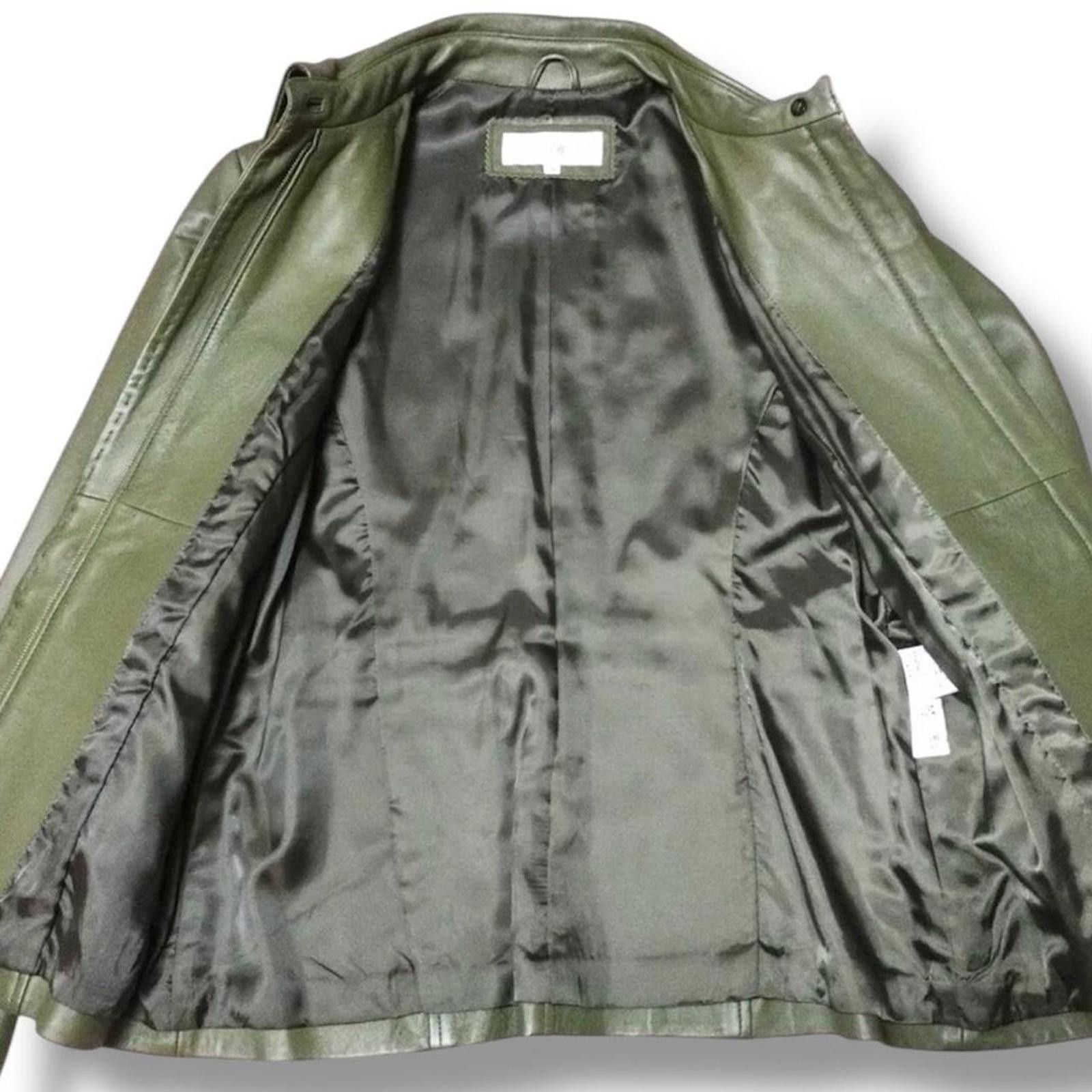 Other Vintage 2000s biker style slim fit lamb leather jacket Size XS / US 0-2 / IT 36-38 - 2 Thumbnail