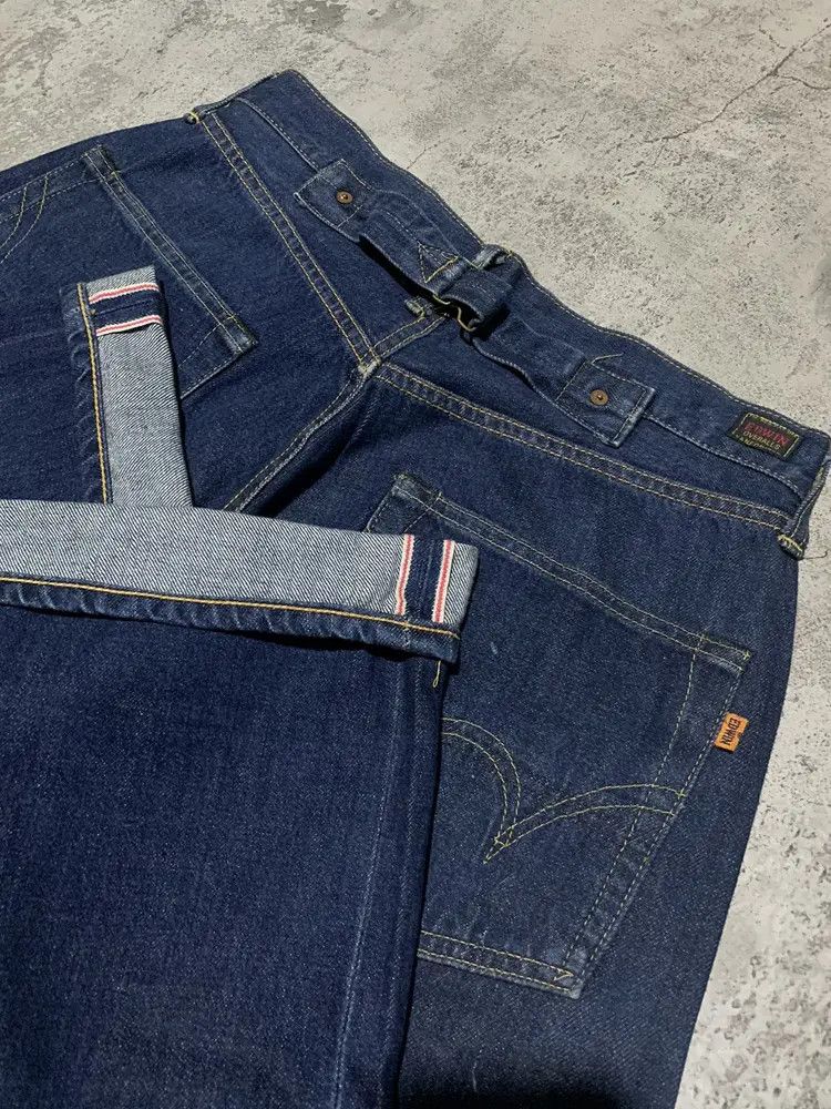 Edwin Redline Vintage Edwin buckle back sanforized selvedge jeans Size US 30 / EU 46 - 4 Thumbnail