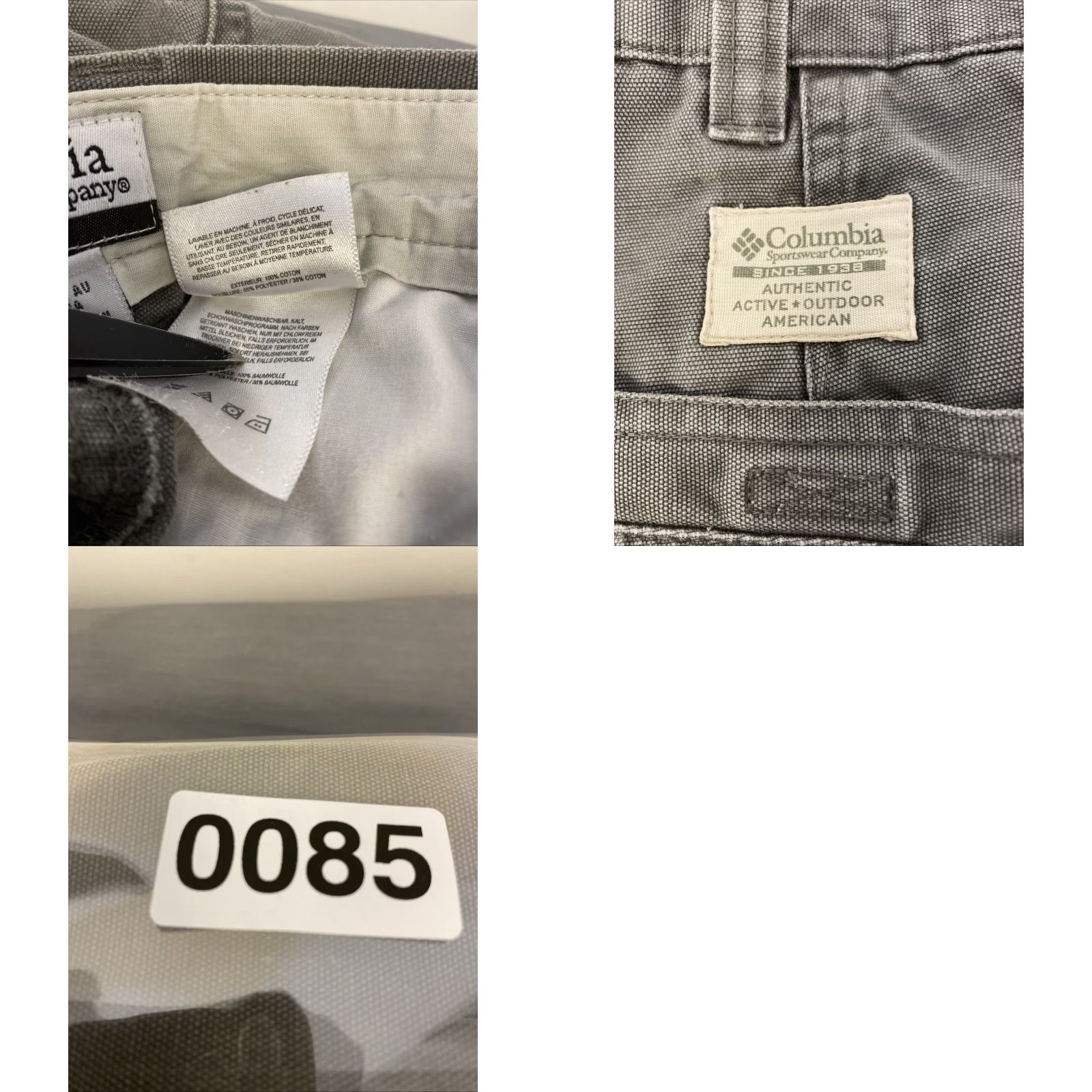 Vintage Columbia Men’s Pants Sportswear 36x31 Twill Gray Utility Work Casual Travel Outdoor Carpenter Straight Leg Regular Rise Regular Size US 36 / EU 52 - 9 Thumbnail