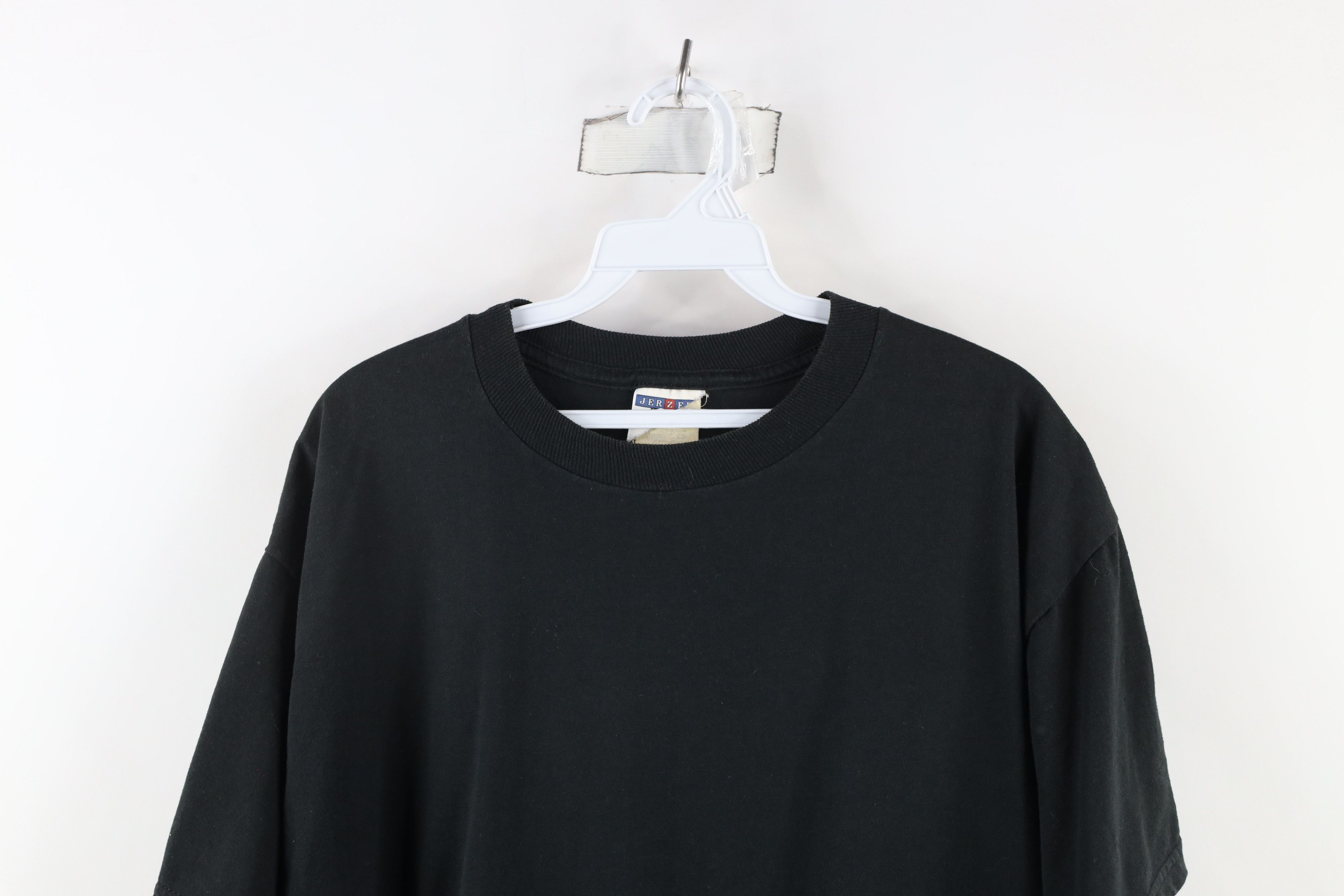 Vintage Vintage 90s Streetwear Blank Heavyweight T-Shirt Black Size US L / EU 52-54 / 3 - 2 Thumbnail