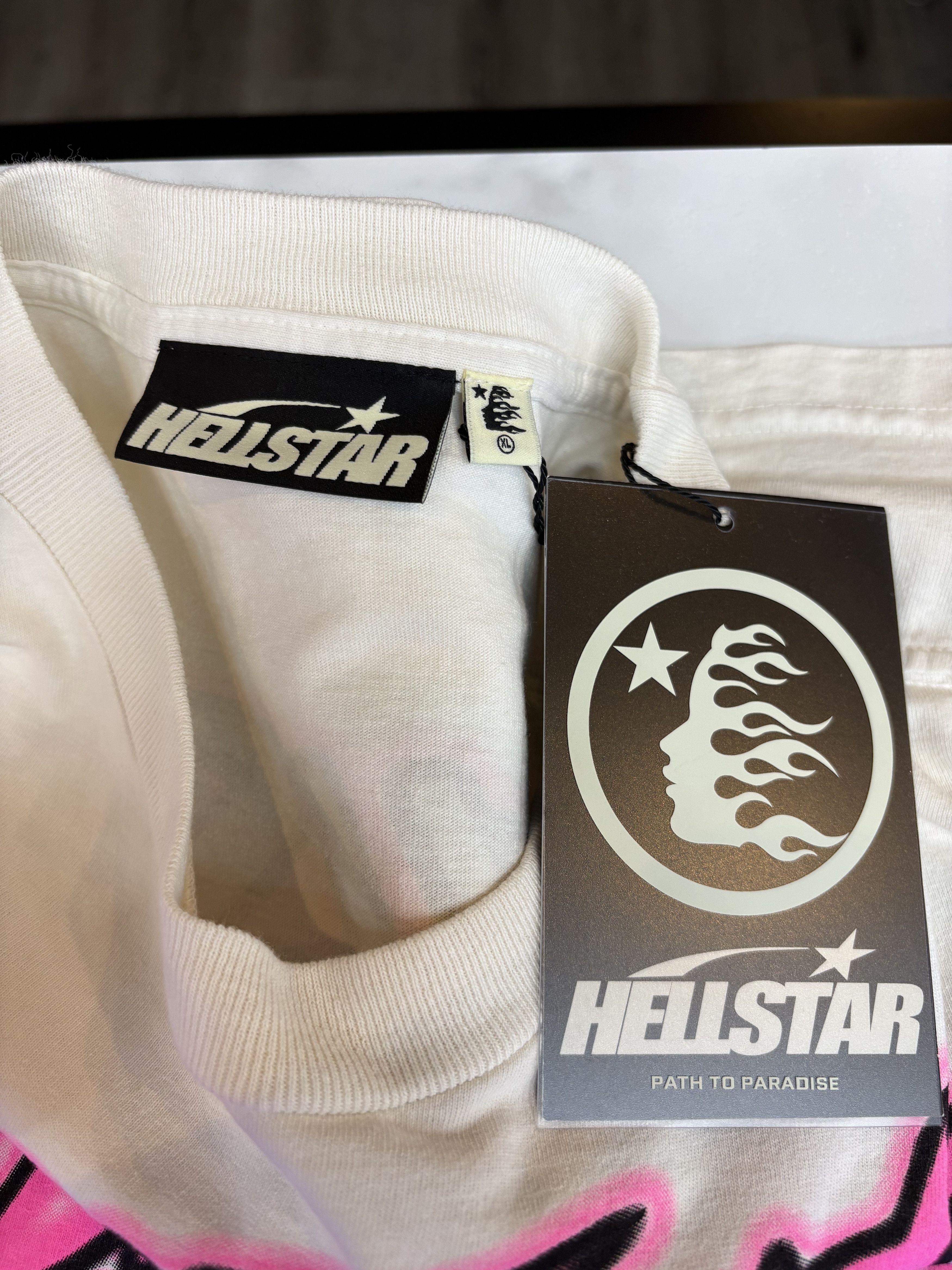 HELLSTAR Hellstar "No Guts No Glory" T-Shirt (White) Size US XL / EU 56 / 4 - 3 Thumbnail