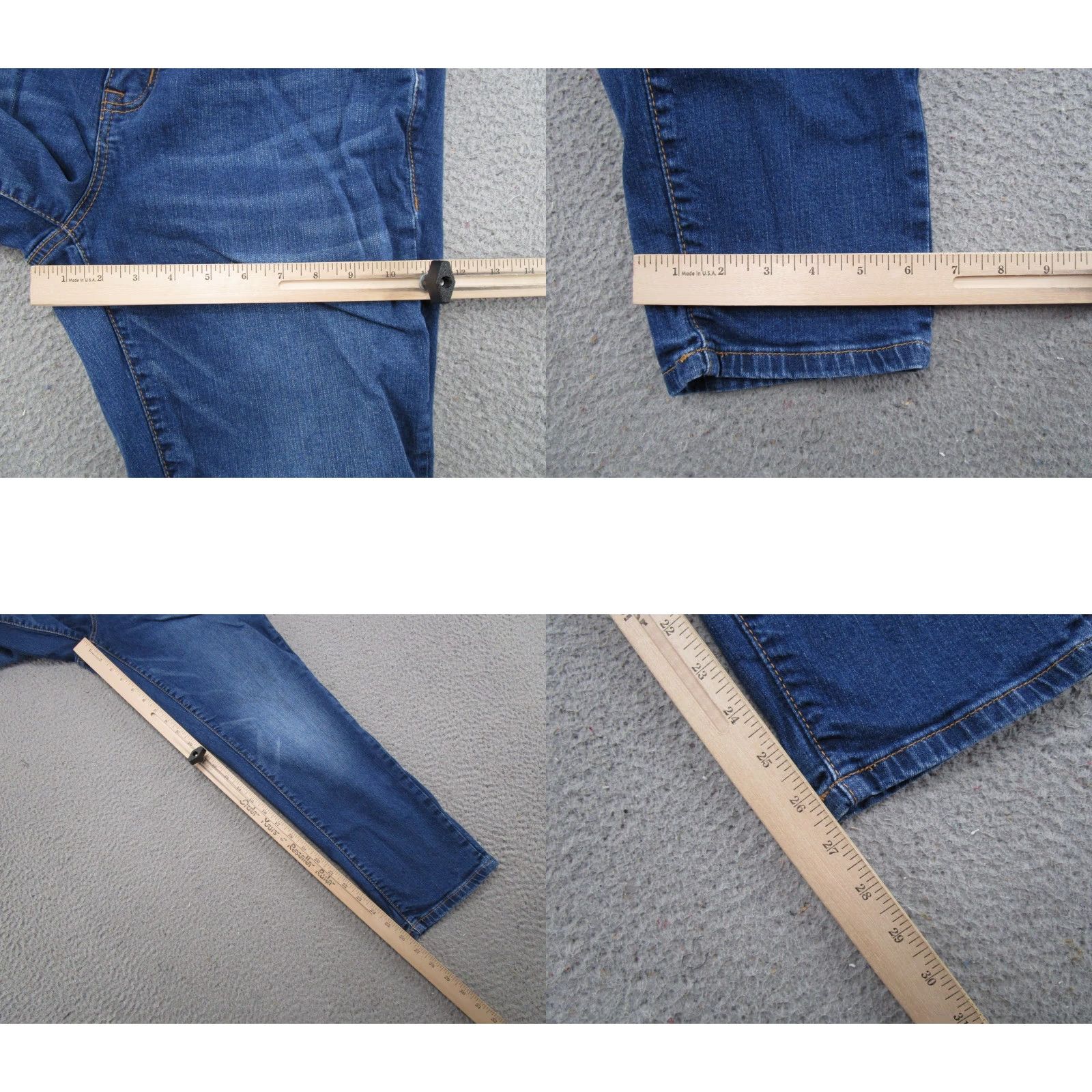 Torrid Torrid Boyfriend Jeans Size 14 Blue Denim Stretch Mid Rise 5-Pocket Womens Jeans Size 36" / US 14 / IT 50 - 8 Thumbnail