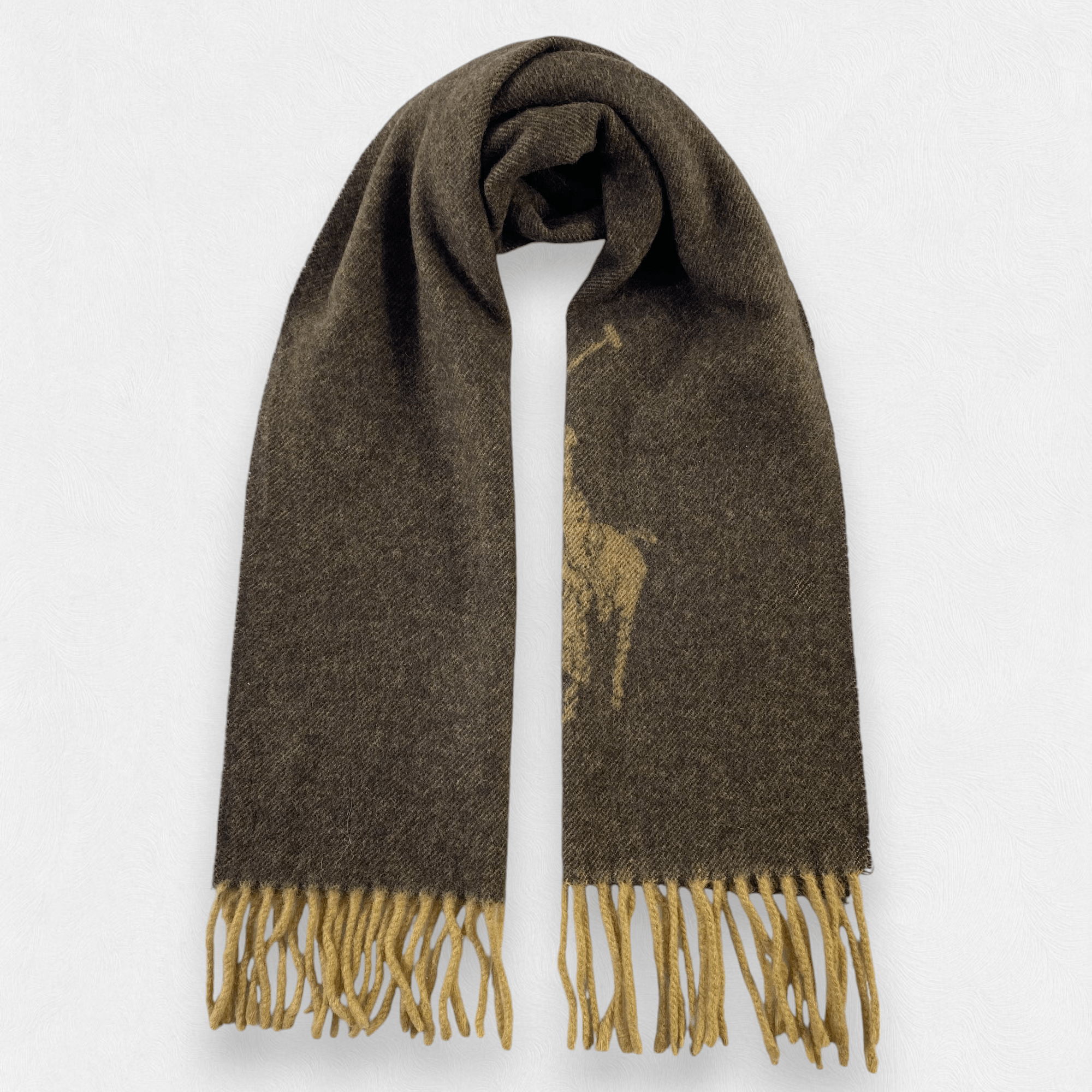 Polo Ralph Lauren Polo Ralph Lauren Scarf Big Logo Neck Wrap Wool Muffler Size ONE SIZE - 1 Thumbnail