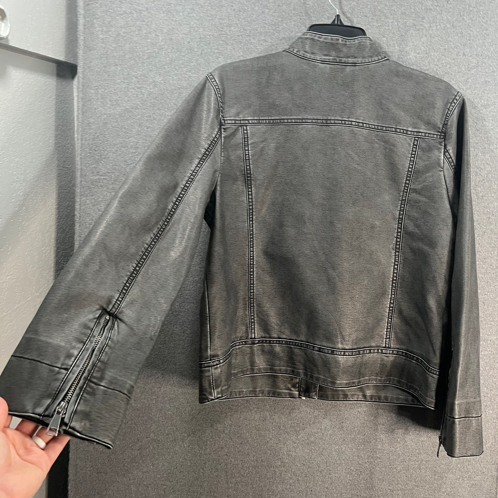 Other Arizona Womens Faux Leather Lightweight Motorcycle Size M / US 6-8 / IT 42-44 - 17 Thumbnail