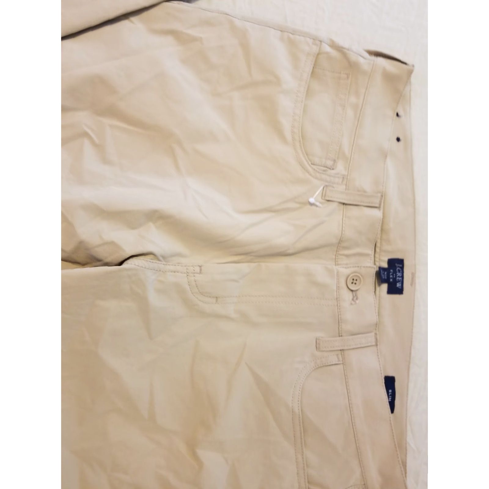 J.Crew VINTAGE Mens J. Crew Khaki Dress Pants 32x34 Slim Chinos Trousers 33x33 Beige 34 Inseam Slimming Mens Size US 32 / EU 48 - 4 Thumbnail