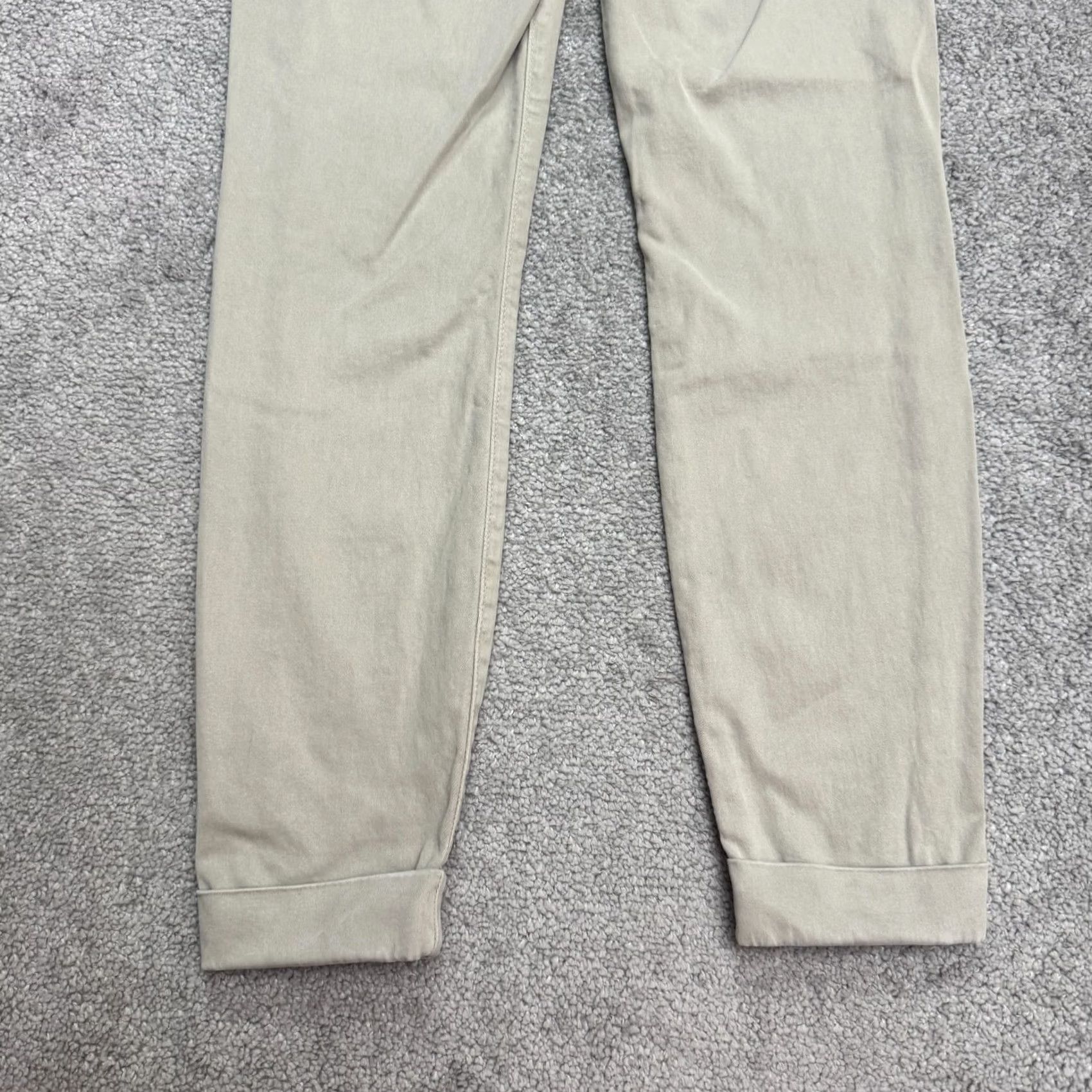 J Brand J Brand Jeans Anja Clean Cuffed Cropped Sateen Skinny Denim Womens 27 Beige City Grunge Streetwear River? Size 27" / US 4 / IT 40 - 4 Thumbnail