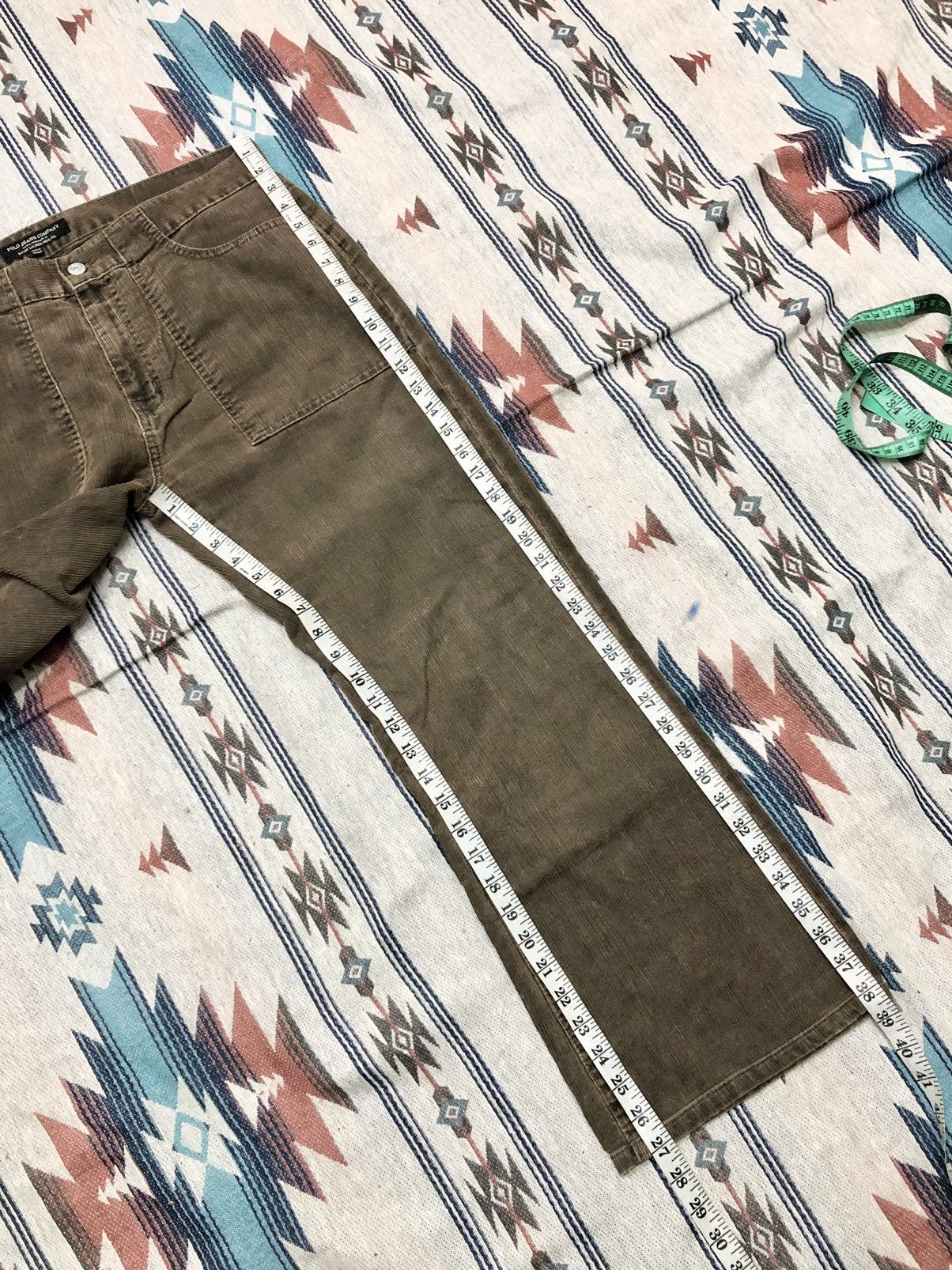 Polo Ralph Lauren FLARED⚡️⚡️CORDUROY BAKER PANT BY POLO JEANS Size US 35 - 7 Thumbnail