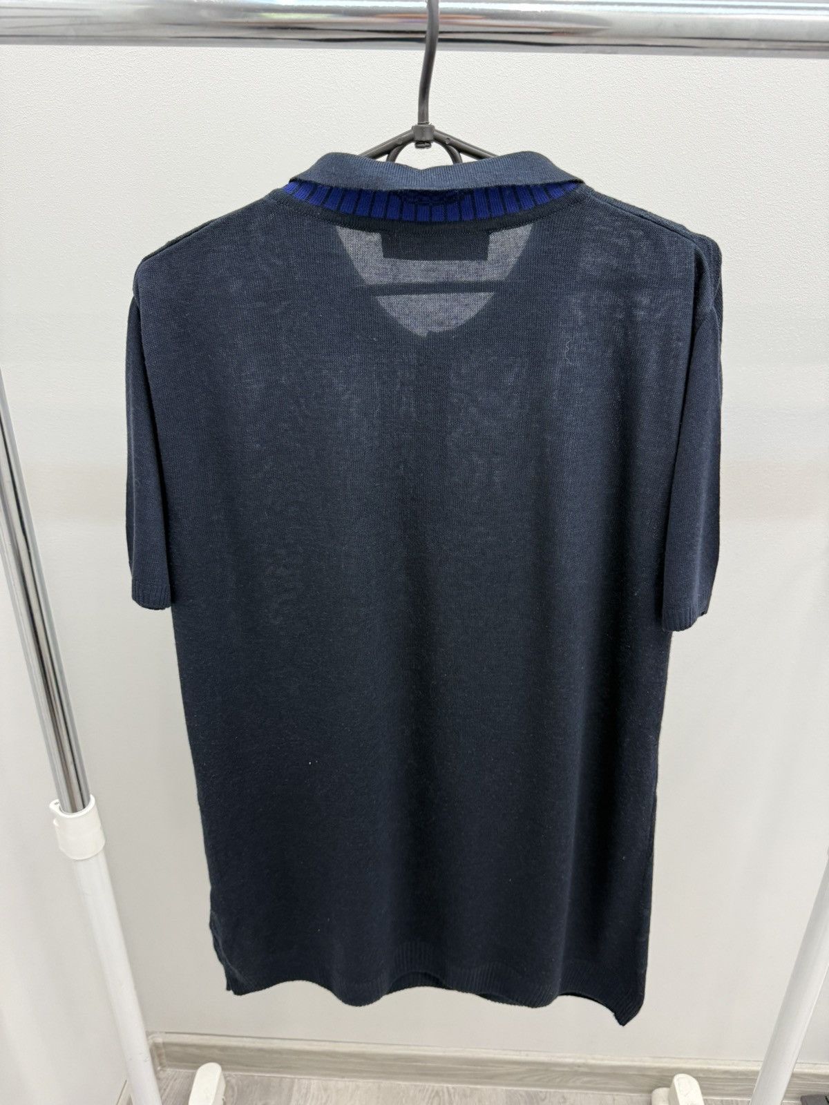 Etro Etro Monogram Dark Blue Polo Shirt Size US XL / EU 56 / 4 - 2 Thumbnail