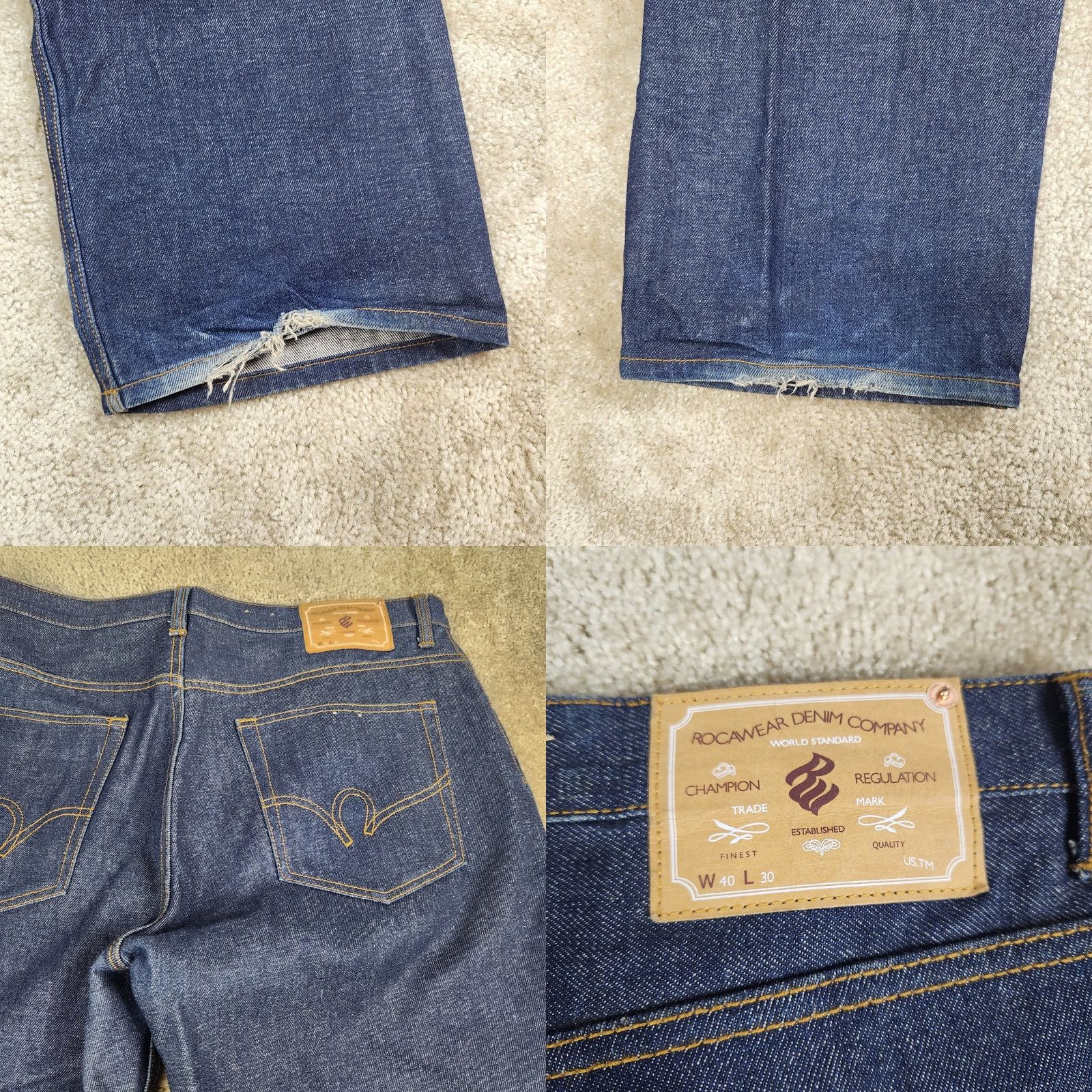 Rocawear Rocawear Men's Jeans 40x30 Hip Hop Y2K Baggy Streetwear Embroidered 908 Size US 40 / EU 56 - 8 Thumbnail
