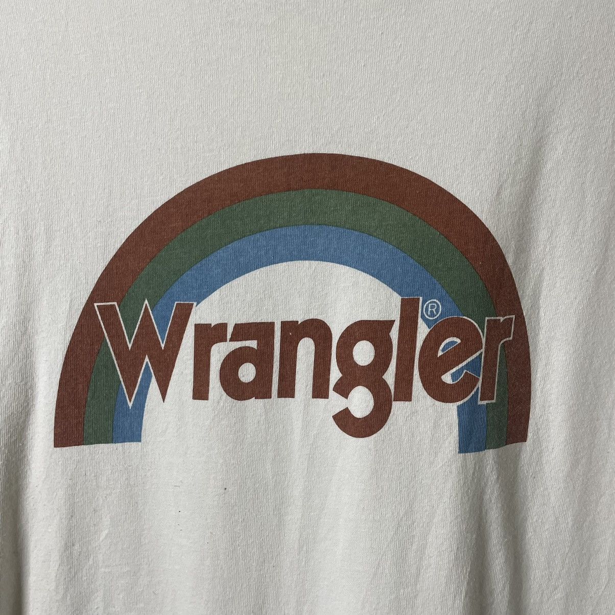 Vintage × Wrangler Vintage Y2K Wrangler Rainbow Ringer T Shirt Size US L / EU 52-54 / 3 - 2 Thumbnail