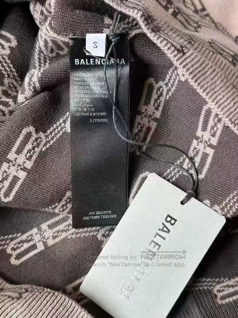Balenciaga Balenciaga Lock扣 Full Print Sweater Size US S / EU 44-46 / 1 - 3 Thumbnail