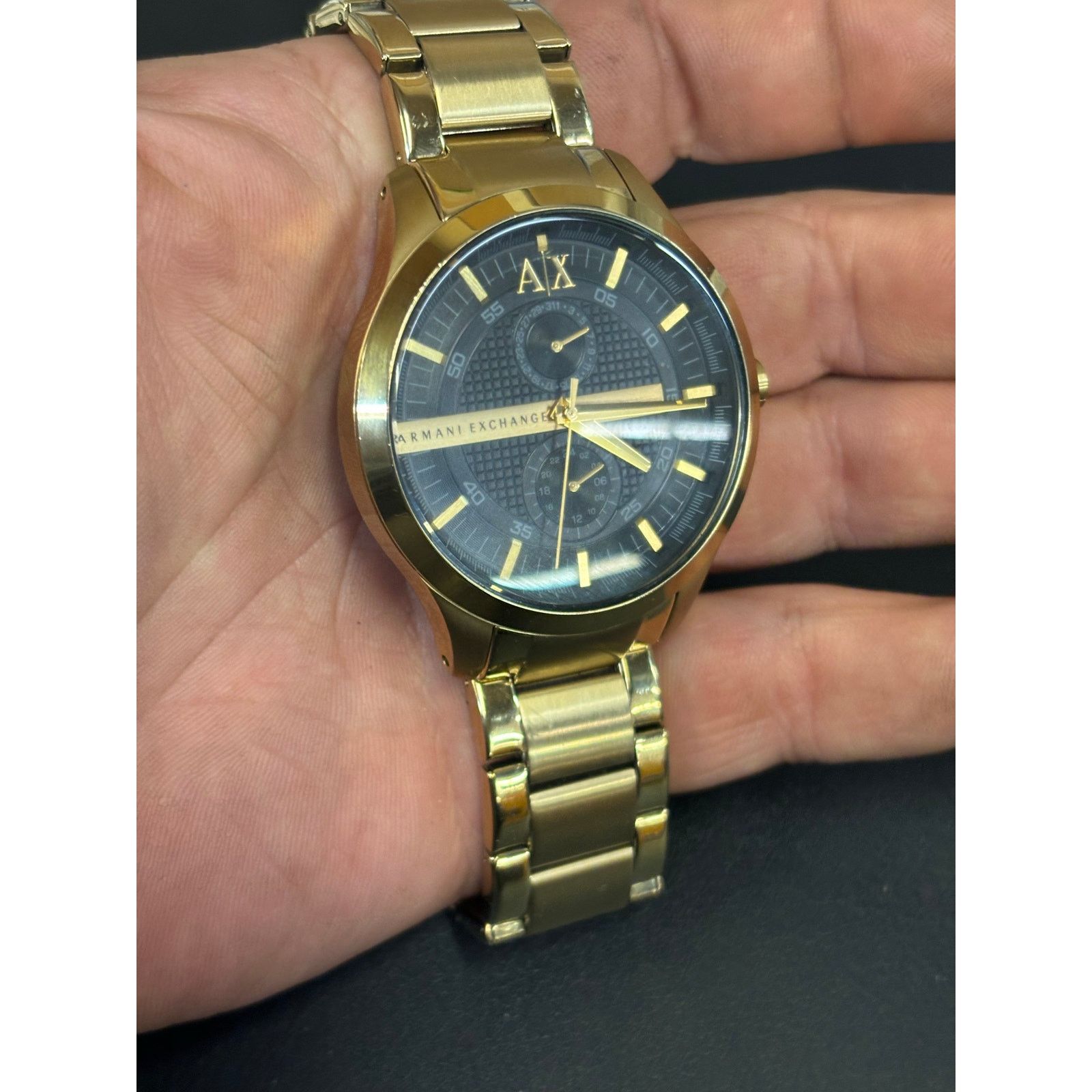 Armani Exchange Armani Exchange AX2121 Gold Tone Men’s Watch! New Battery! Size ONE SIZE - 8 Thumbnail