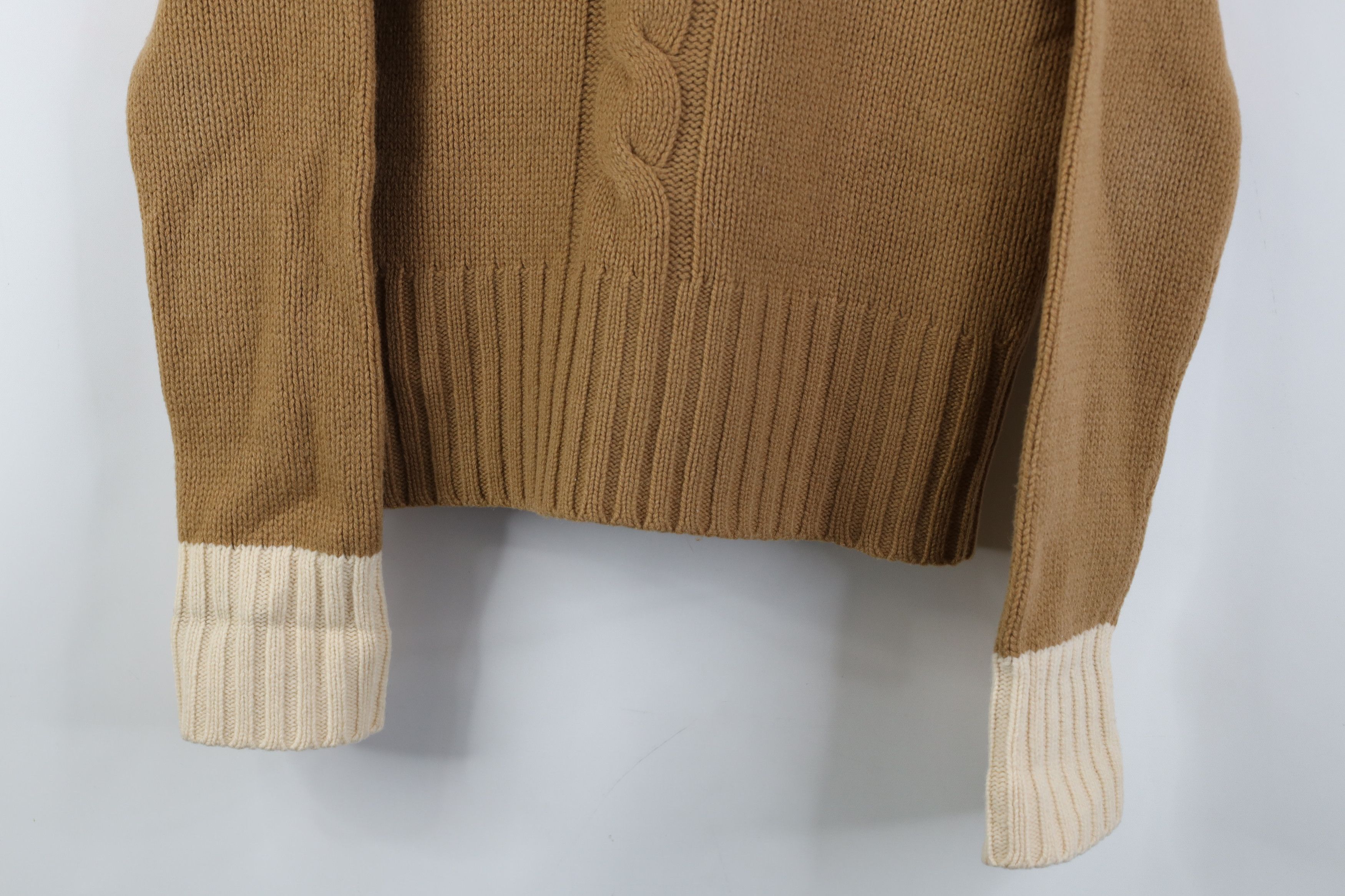 DKNY Vintage 90s Y2K DKNY Cropped Lambswool Turtleneck Sweater Size L / US 10 / IT 46 - 3 Thumbnail