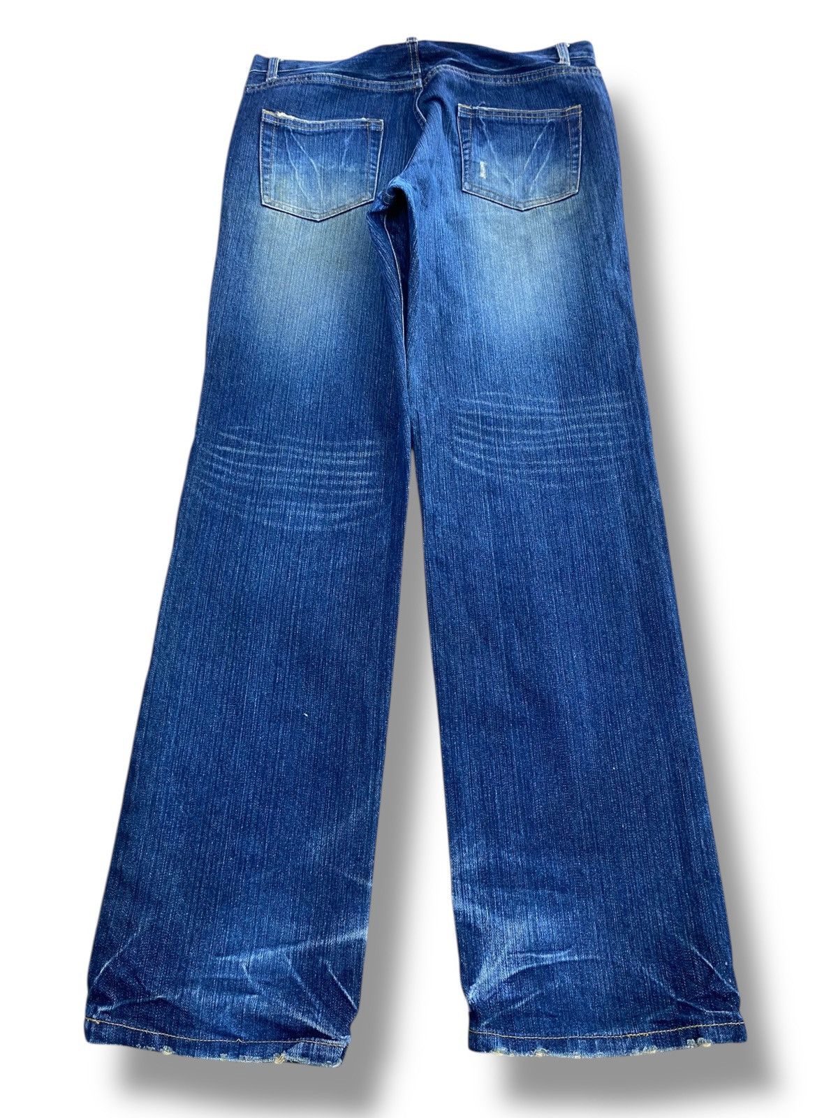 Japanese Brand Japanese Brand Whiskers Faded Style Ripped Jeans Size US 32 / EU 48 - 3 Thumbnail