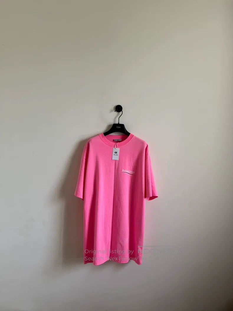 Balenciaga Balenciaga Pink Cola Print Crewneck Short Sleeve T-Shirt Size US XS / EU 42 / 0 - 1 Thumbnail