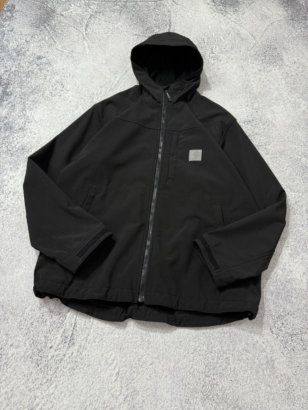 Carhartt × Carhartt Wip Carhartt WIP Softshell Reflective Logo Black Jacket Size XL Size US XL / EU 56 / 4 - 4 Thumbnail