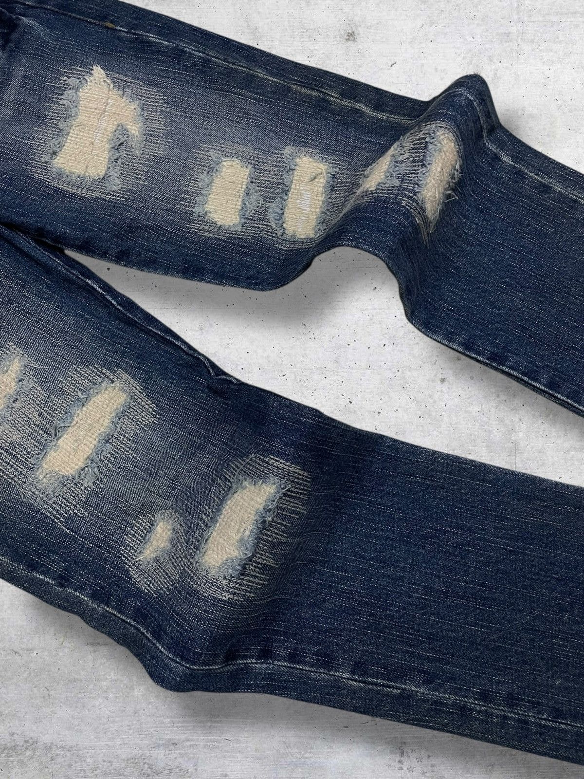 Hysteric Glamour VINTAGE COOK 90S JAPAN DESIGNER SCAB DISTRESSING OG DENIM Size US 26 / EU 42 - 7 Thumbnail