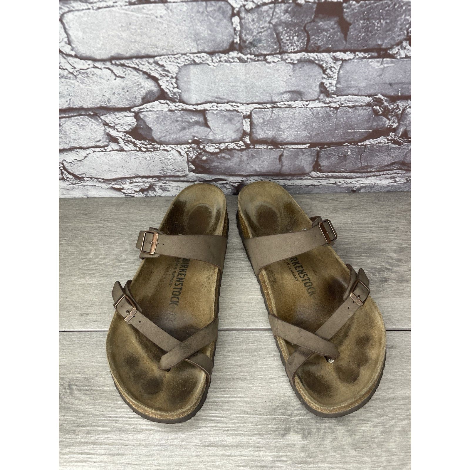 Birkenstock Birkenstock Mayari Mocha Brown Leather Strap Sandals Women’s Size US 10 / IT 40 - 7 Thumbnail