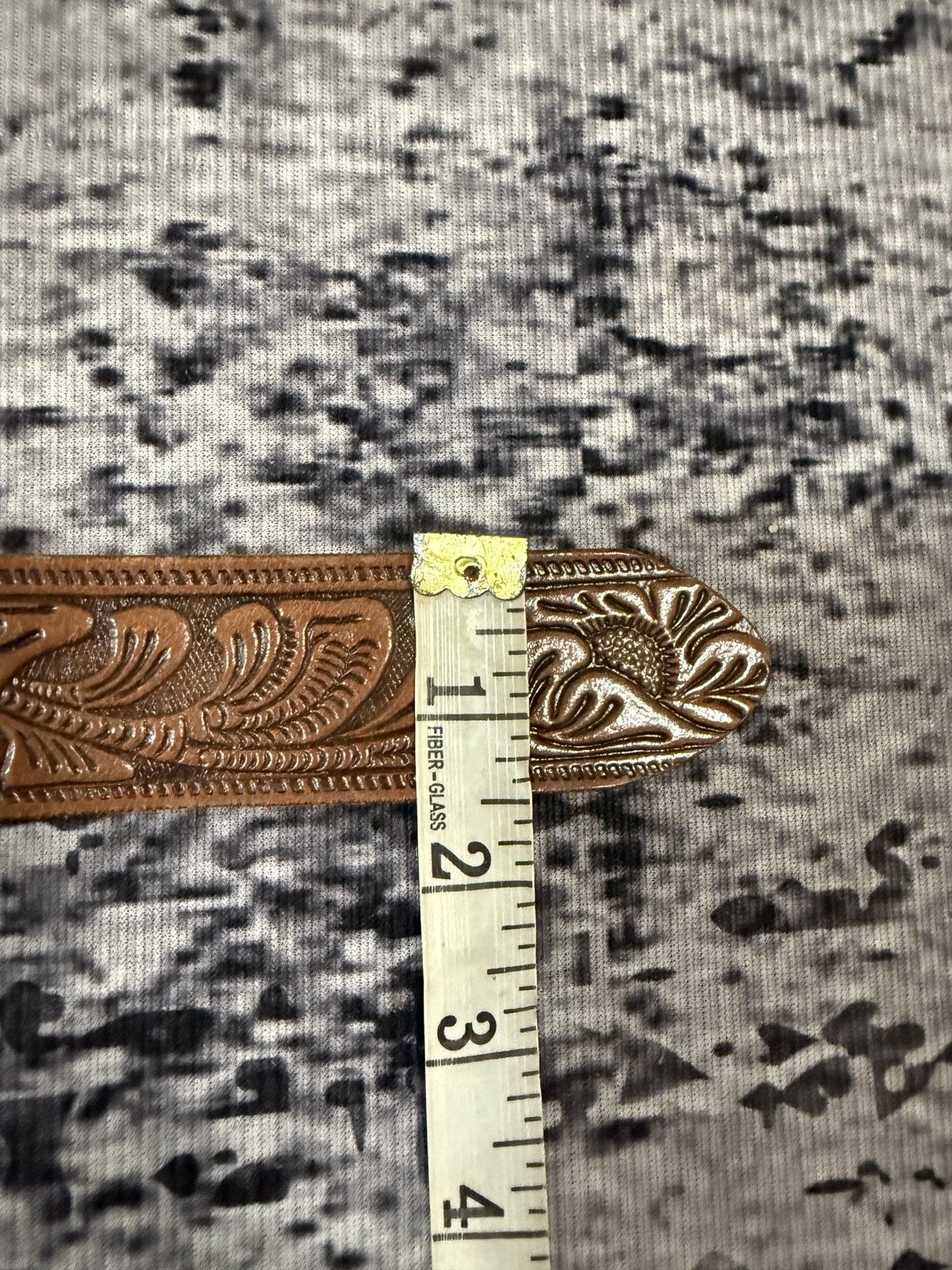 Vintage Vintage Leather Belt Inspired By Chrome Hearts Silver Cross Size 44 - 10 Thumbnail