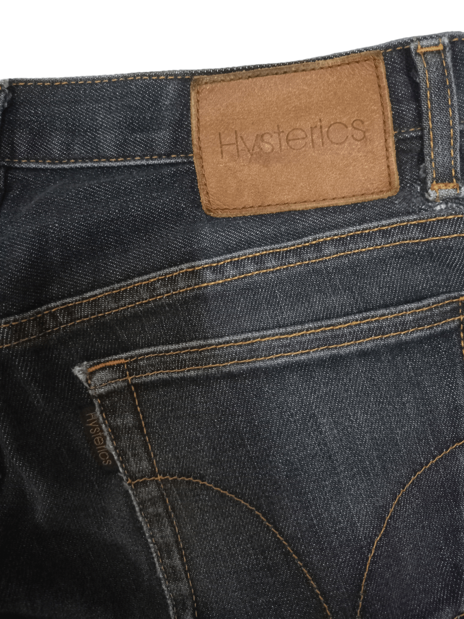 Hysteric Glamour Vintage Japanese Hysterics Black Washed Tapered Jeans Size US 28 / EU 44 - 11 Thumbnail