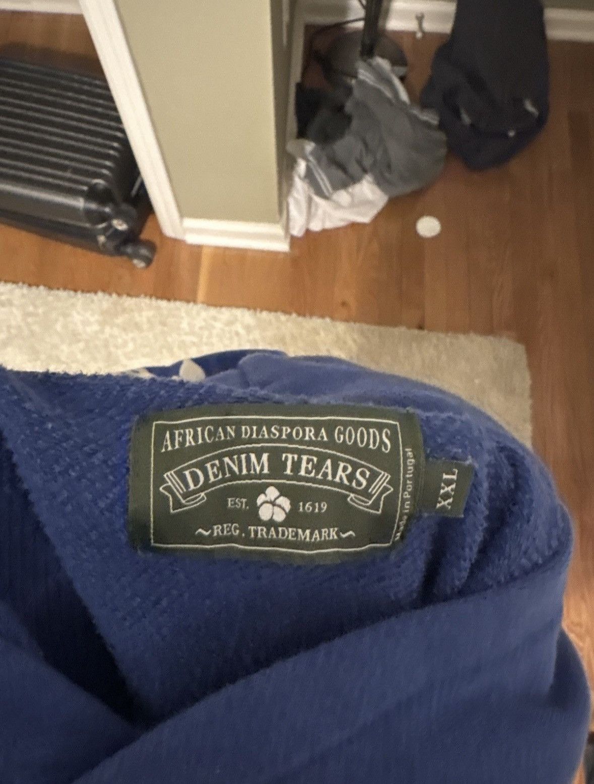 DENIM TEARS × Japanese Brand Denim tears blu hoodie Size US L / EU 52-54 / 3 - 2 Thumbnail