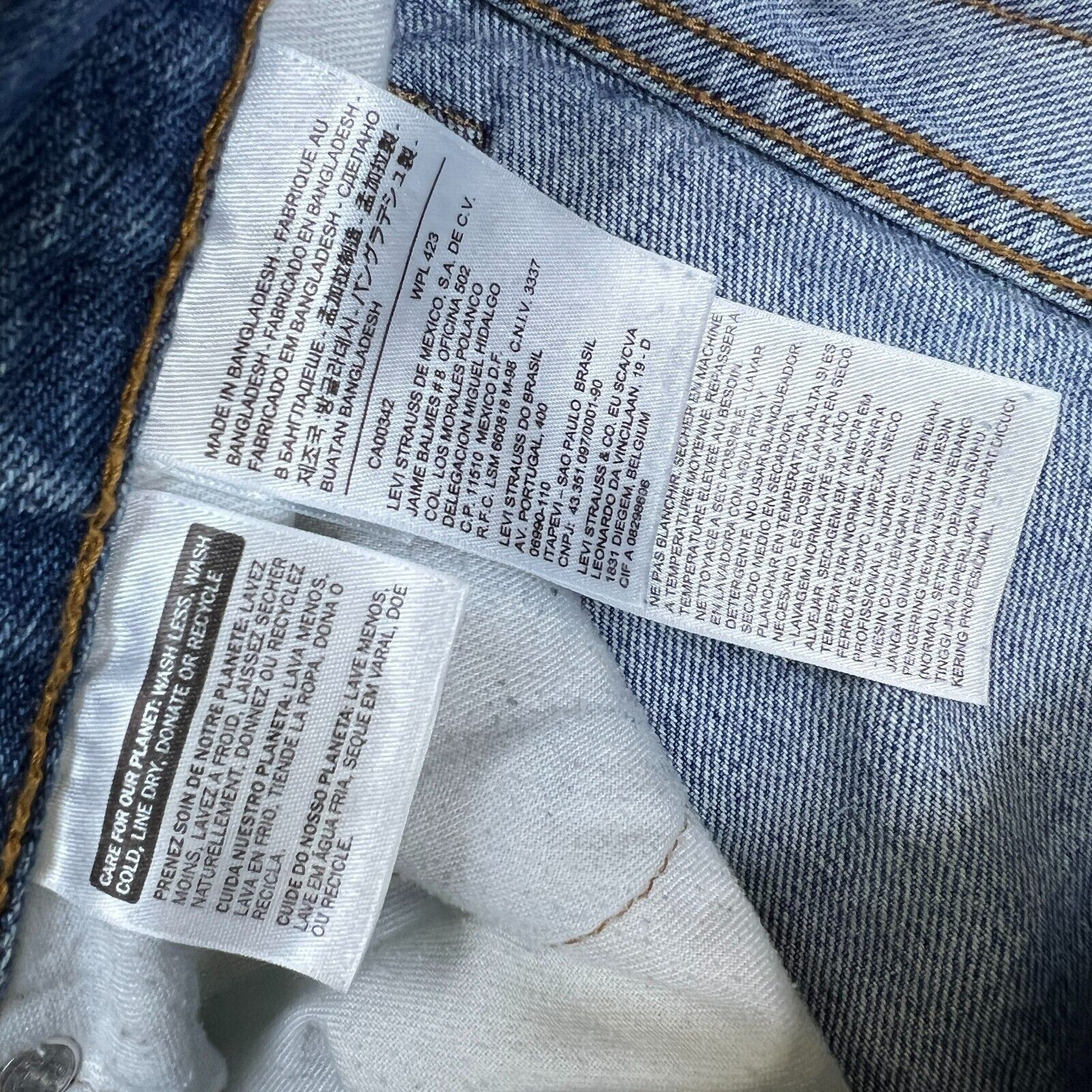 Levi's × Vintage Levi's 516 Jeans 34x30 Slim Straight Leg Light Denim Pants Size US 34 / EU 50 - 8 Thumbnail
