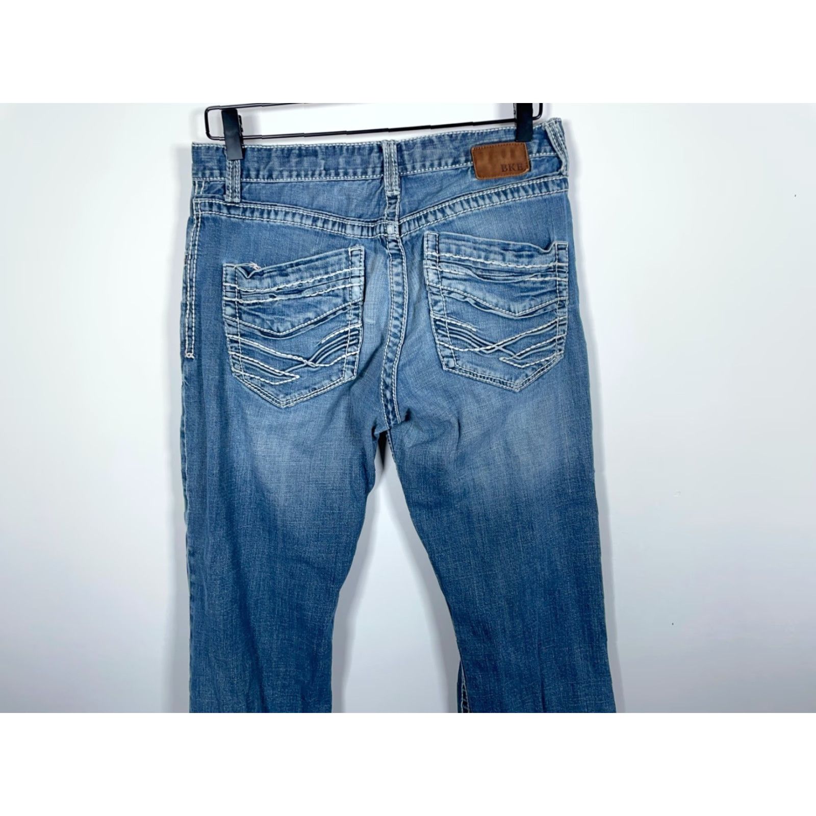 Vintage VINTAGE Buckle BKE Tyler Bootcut Jeans Men’s 30 x 30 Blue Denim Stretch Low Rise Grunge Retro Size US 30 / EU 46 - 4 Thumbnail