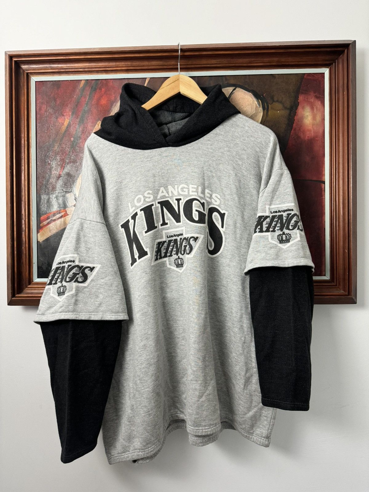 Los Angeles Kings Hoodie 80s Vintage NHL Streetwear Rare