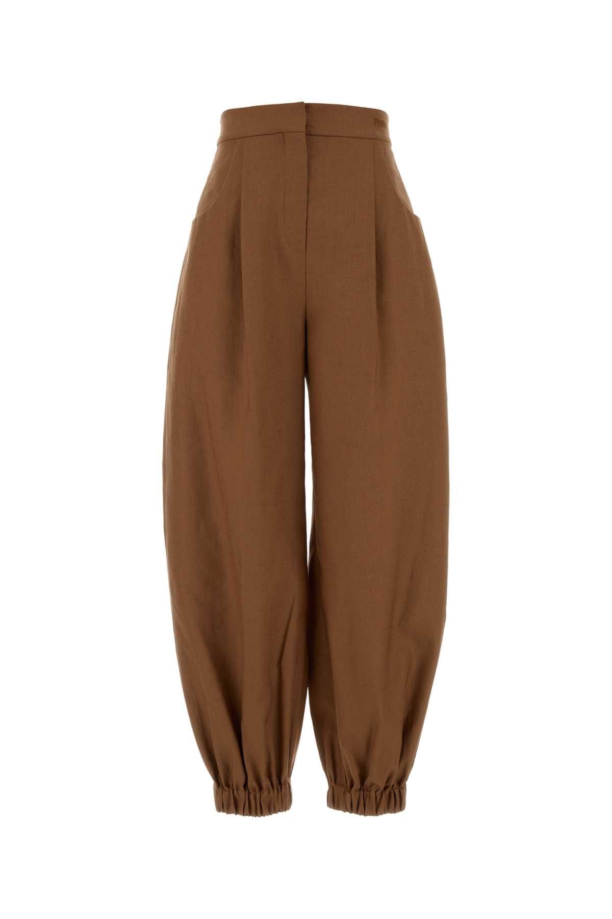 Brick Linen Blend Wide-Leg Pant, Women's (Size 27)