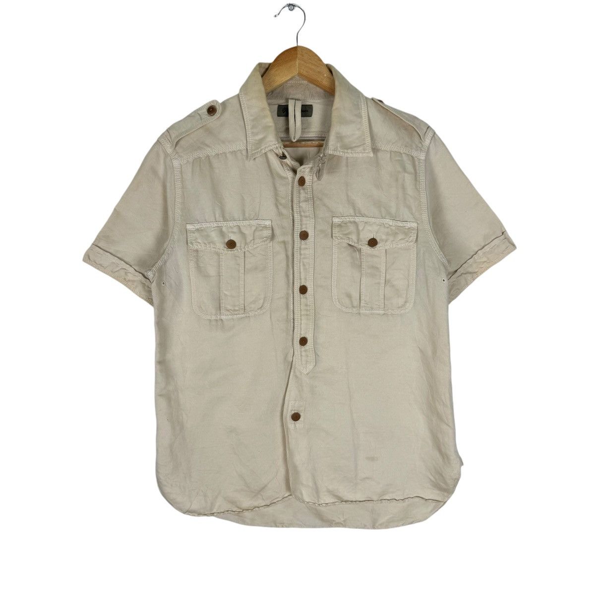 Nigel Cabourn ⚡️NIGEL CABOURN WOKERS LINEN BUTTON SHIRTS Size US M / EU 48-50 / 2 - 1 Thumbnail