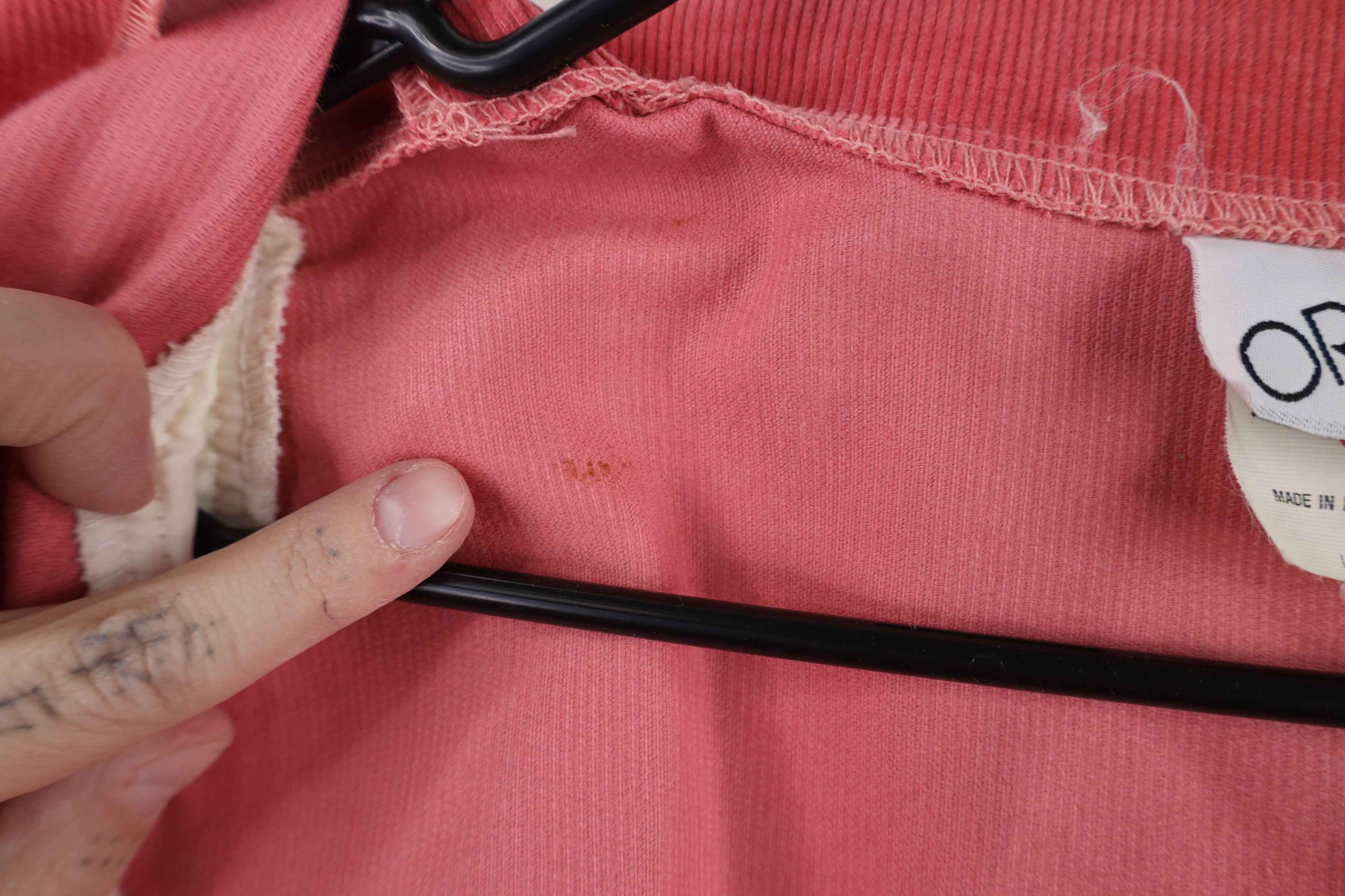 Vintage Vintage 80s 90s Streetwear Corduroy Blazer Jacket Pink USA Size XXL / US 16-18 / IT 52-54 - 10 Thumbnail