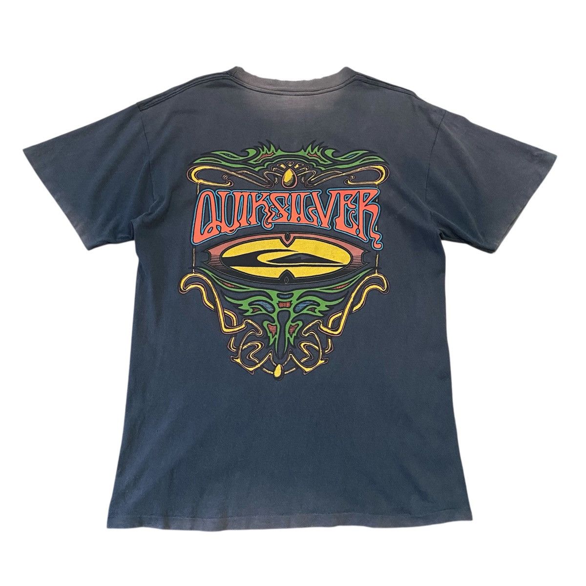 Quiksilver RARE Vintage Quiksilver Psychedelic Tribal Graphic Tee Size US M / EU 48-50 / 2 - 1 Thumbnail