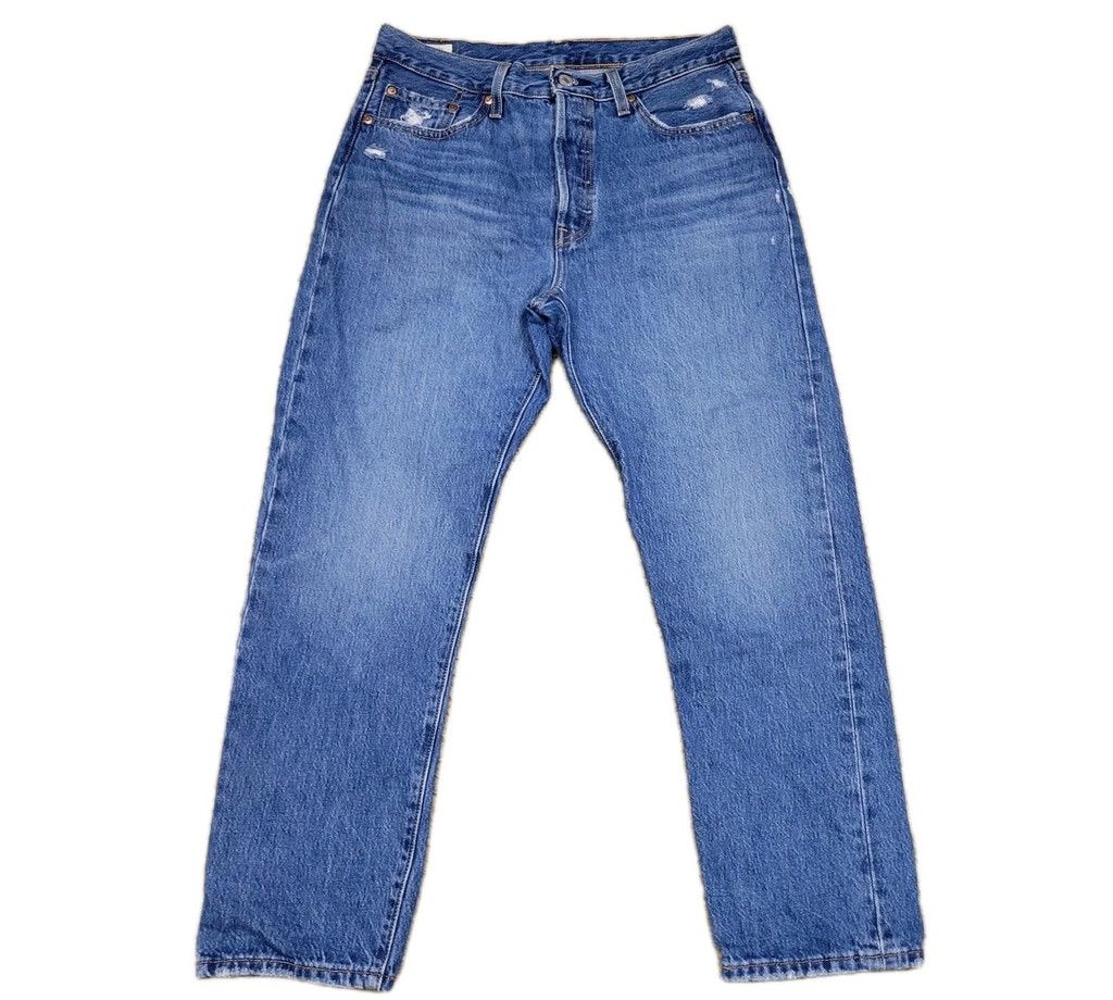 Levi's Levi's Premium Quality Clothing Blue Straight Button-Fly Men Size US 29 - 1 Thumbnail