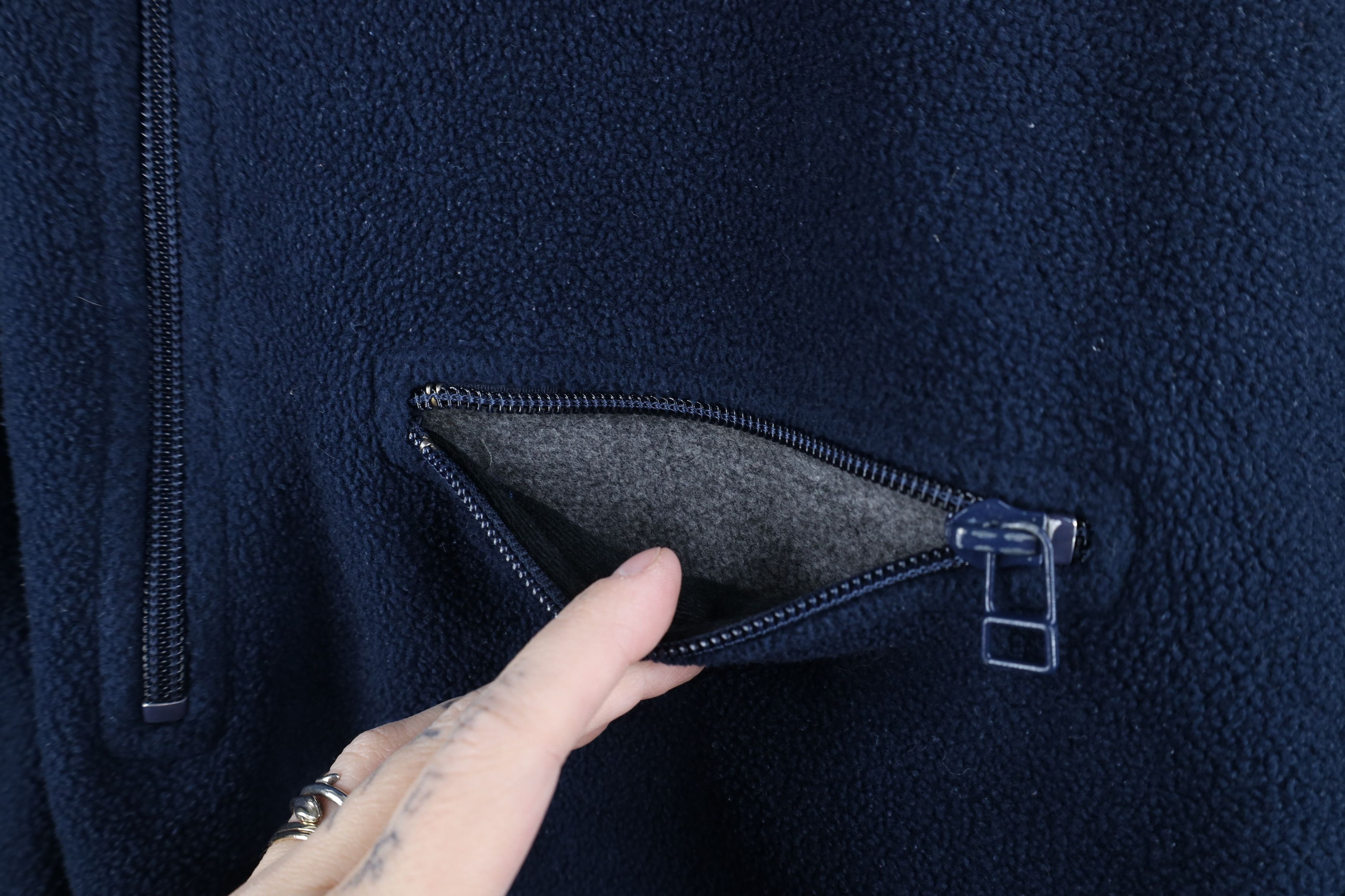 Gap Vintage 90s Y2K Gap Half Zip Fleece Pullover Sweater Blue Size US L / EU 52-54 / 3 - 5 Thumbnail