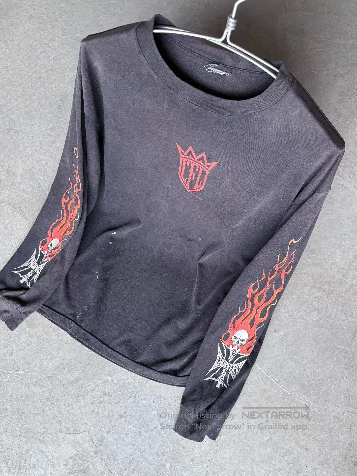 Vintage Vintage 00s West Coast Choppers Longsleeve Tee. Size US L / EU 52-54 / 3 - 8 Thumbnail