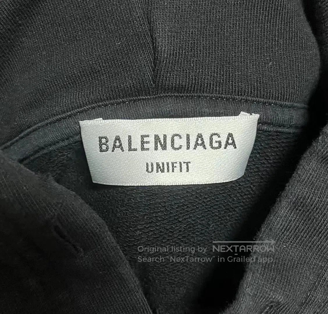 Balenciaga Balenciaga Distressed Logo Hoodie S. Size US S / EU 44-46 / 1 - 3 Thumbnail