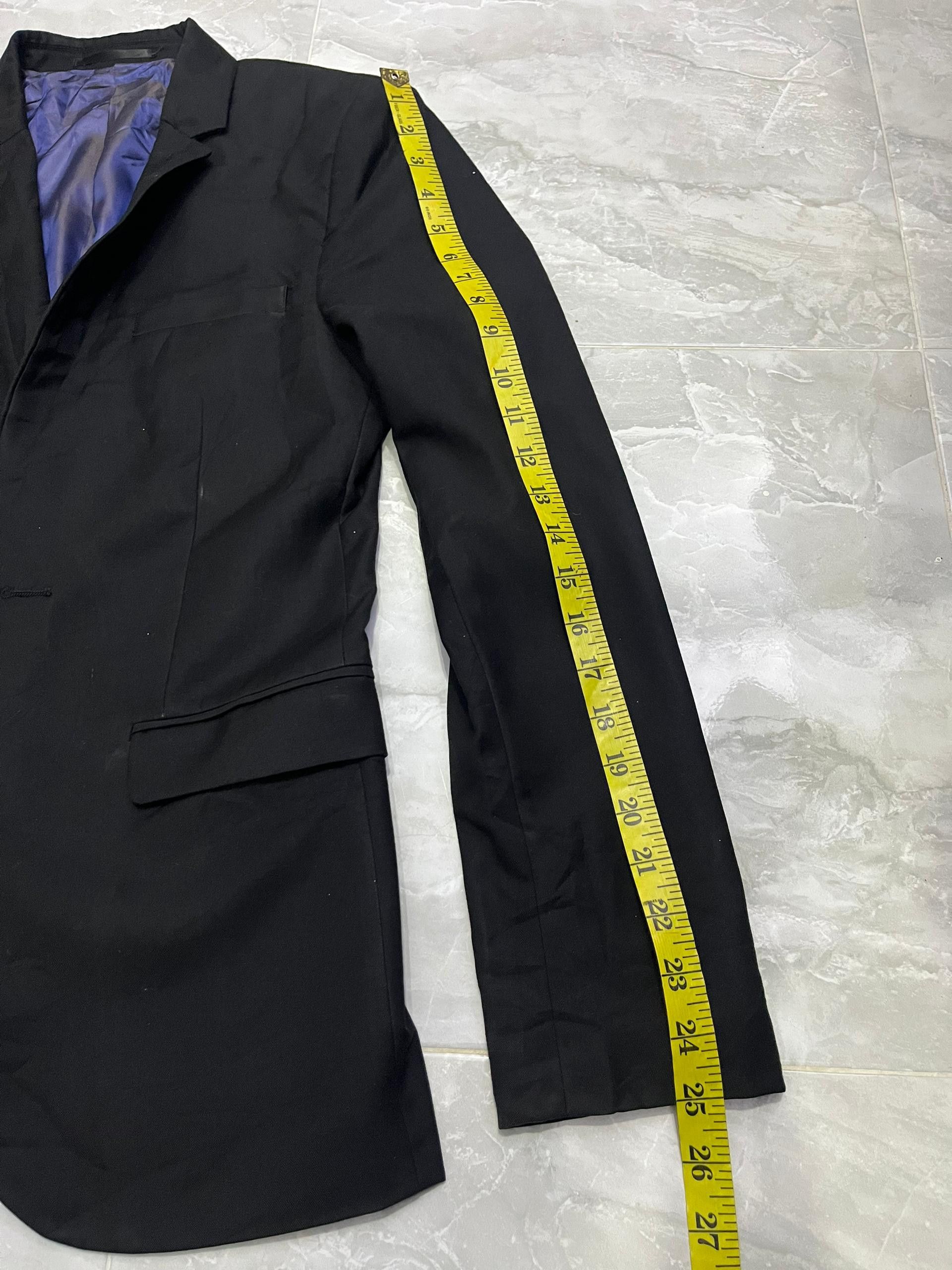 Topman Topman New Black Skinny Blazer 34R + Takeo Kikuchi Tie Size 34R - 19 Thumbnail