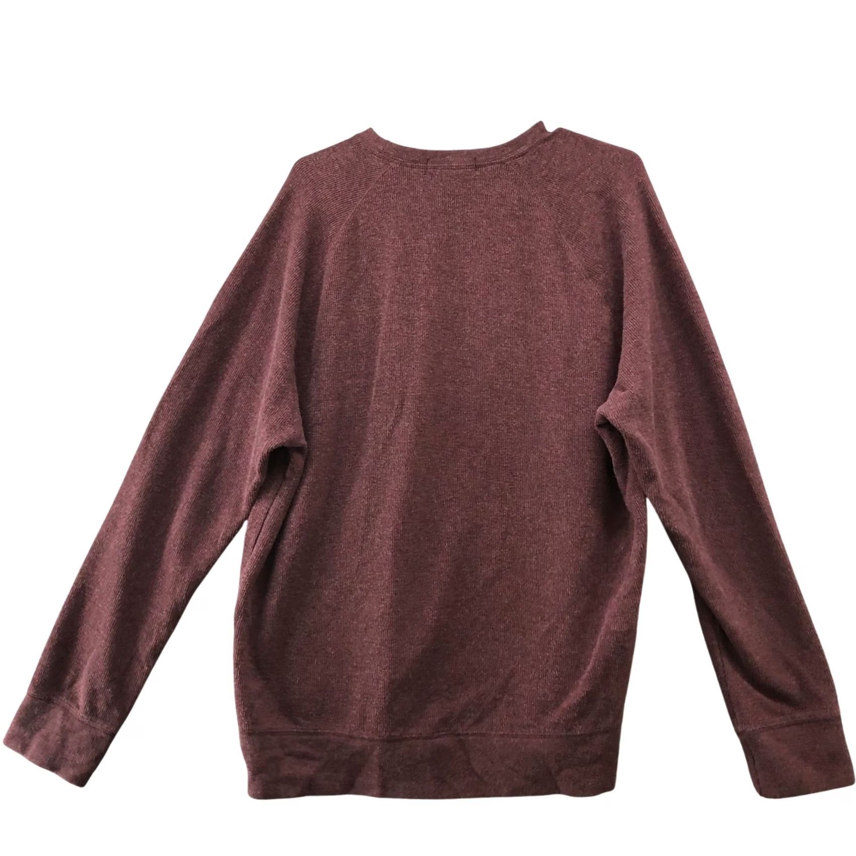 Banana Republic Banana Republic Sweatshirt Mens XL Wine Red Crewneck Pullover Knit Wool Blend Cotton Size US XL / EU 56 / 4 - 2 Thumbnail