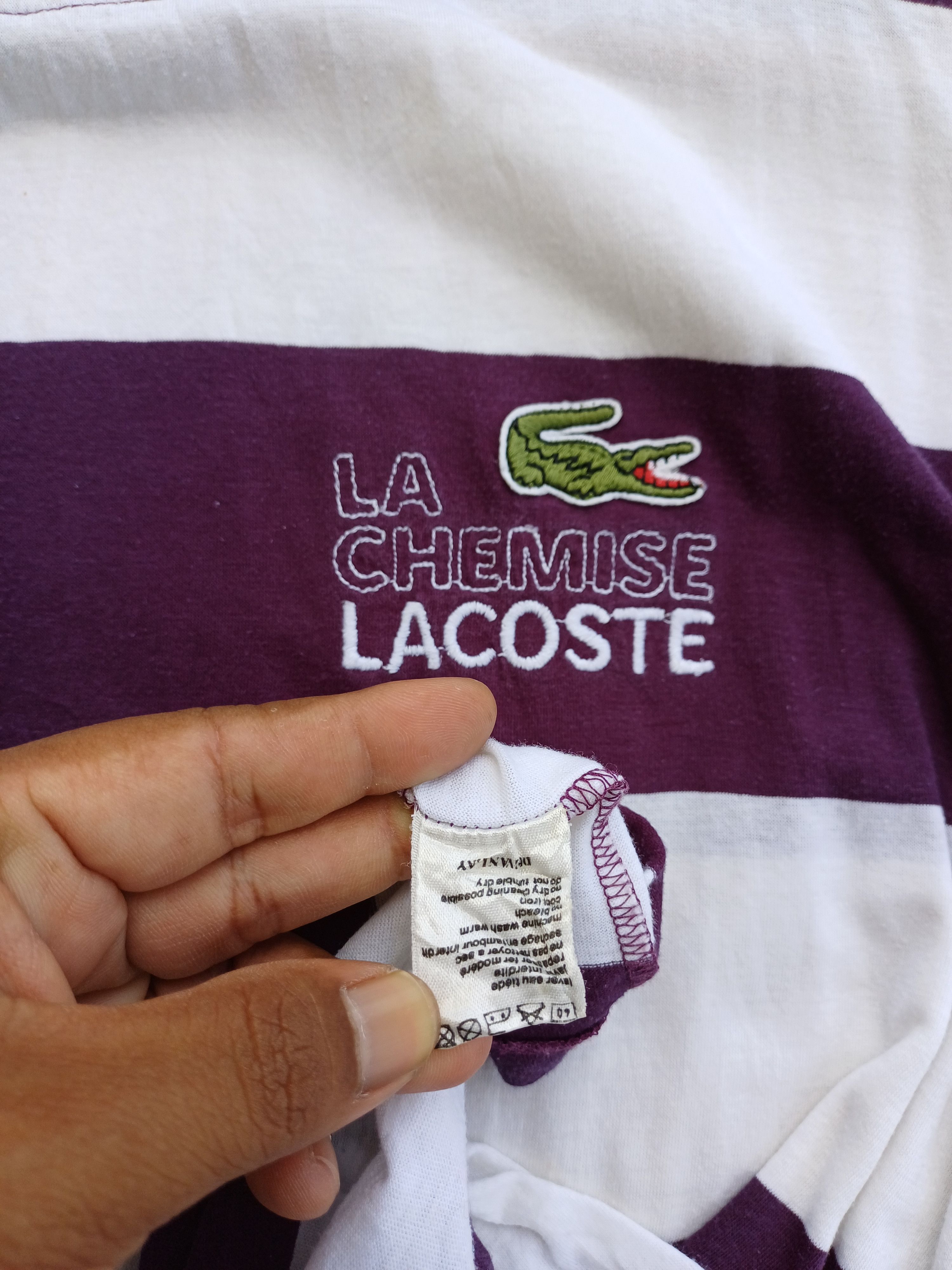 Lacoste Vintage LACOSTE Stripes TShirt Size US M / EU 48-50 / 2 - 10 Thumbnail