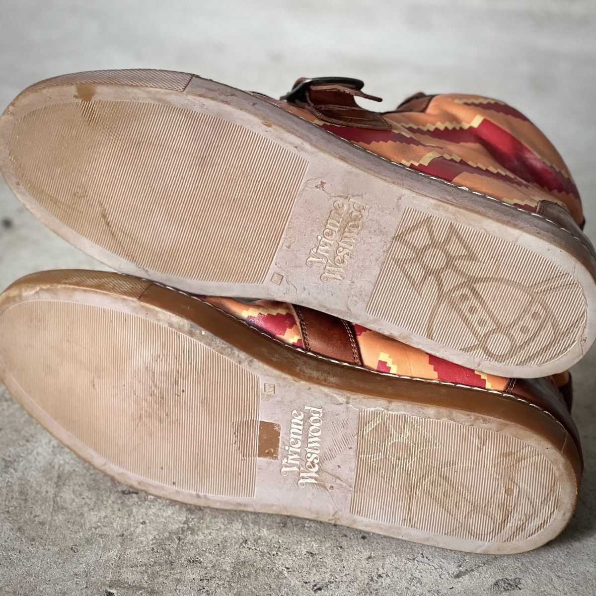 Vivienne Westwood Suede Buckle High-Top Sneakers